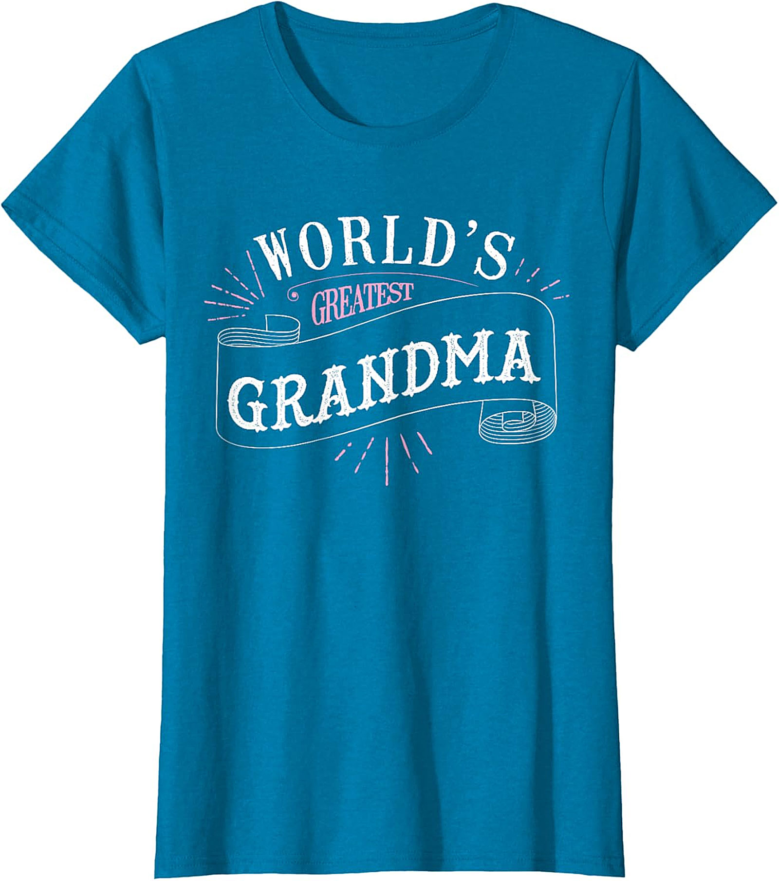World's Greatest Grandma T-Shirt - Cute Ribbon Graphic Tee
