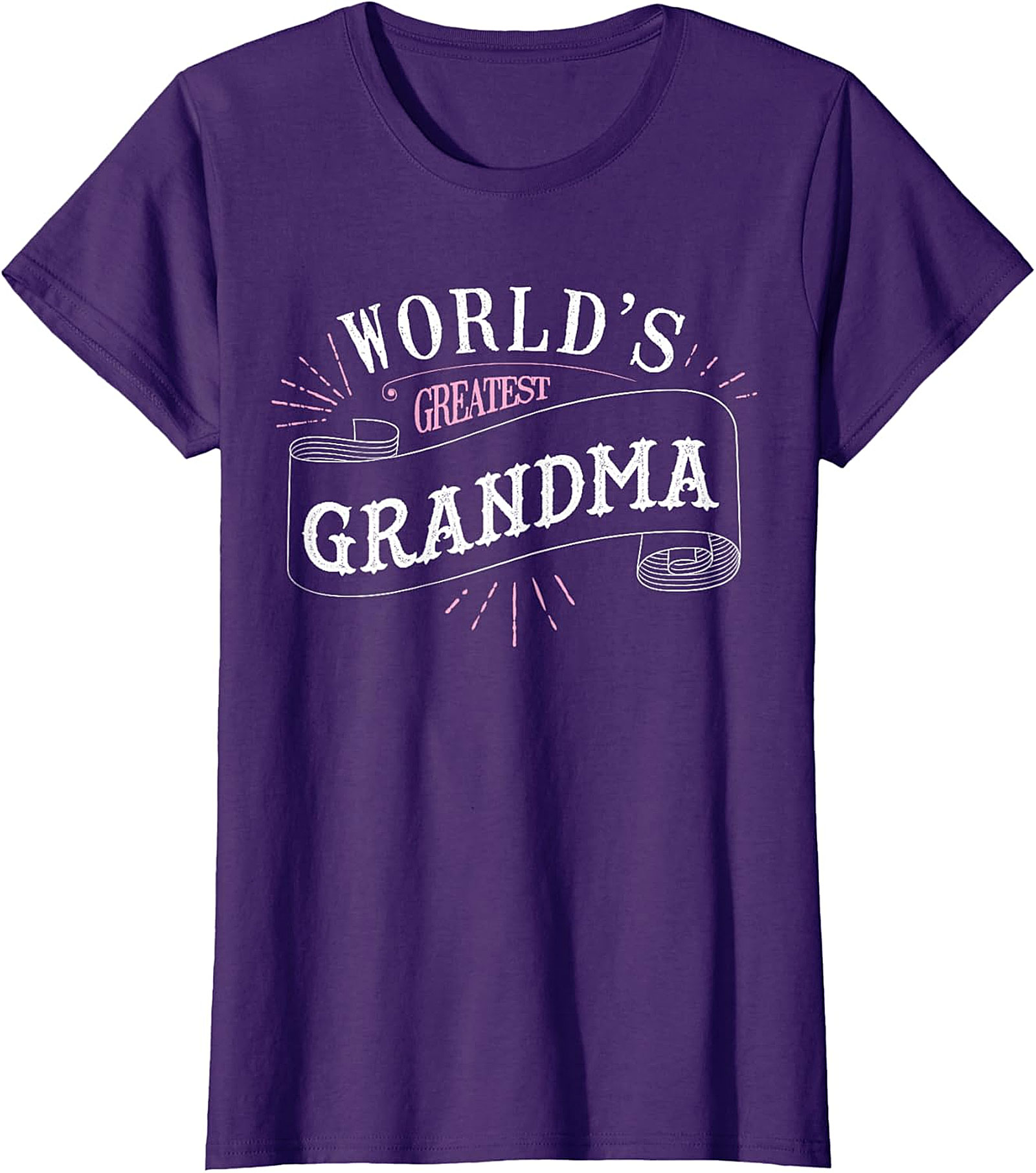 World's Greatest Grandma T-Shirt - Cute Ribbon Graphic Tee