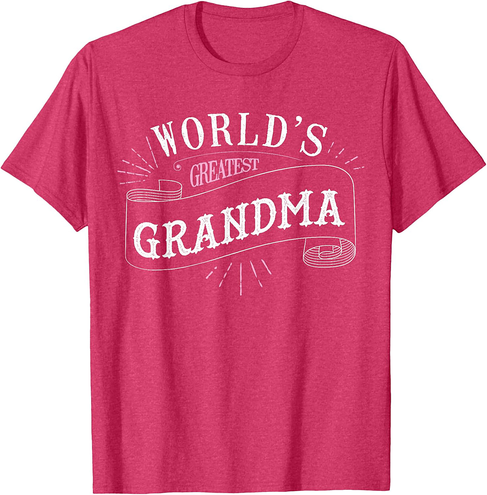 World's Greatest Grandma T-Shirt - Cute Ribbon Graphic Tee
