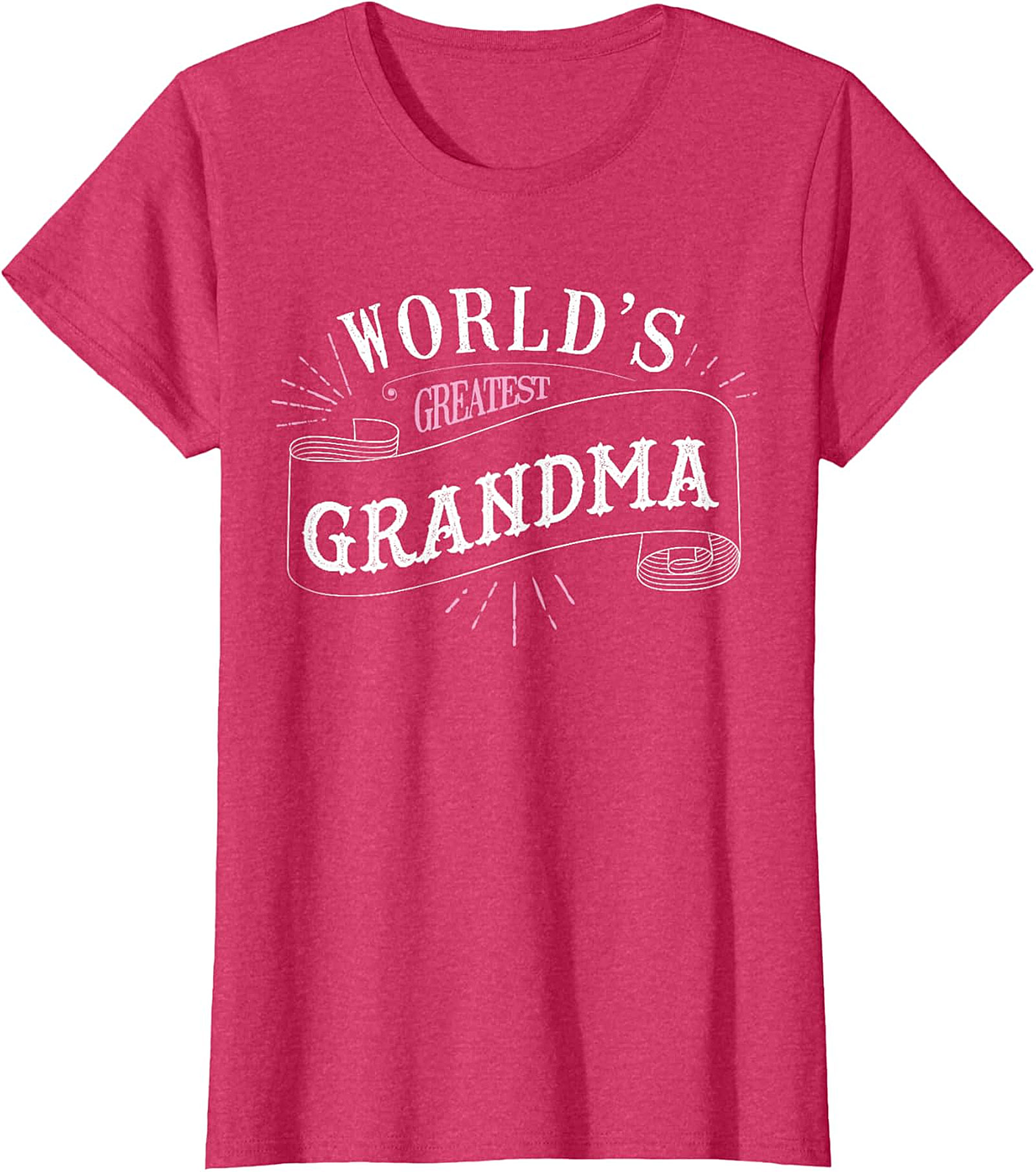 World's Greatest Grandma T-Shirt - Cute Ribbon Graphic Tee