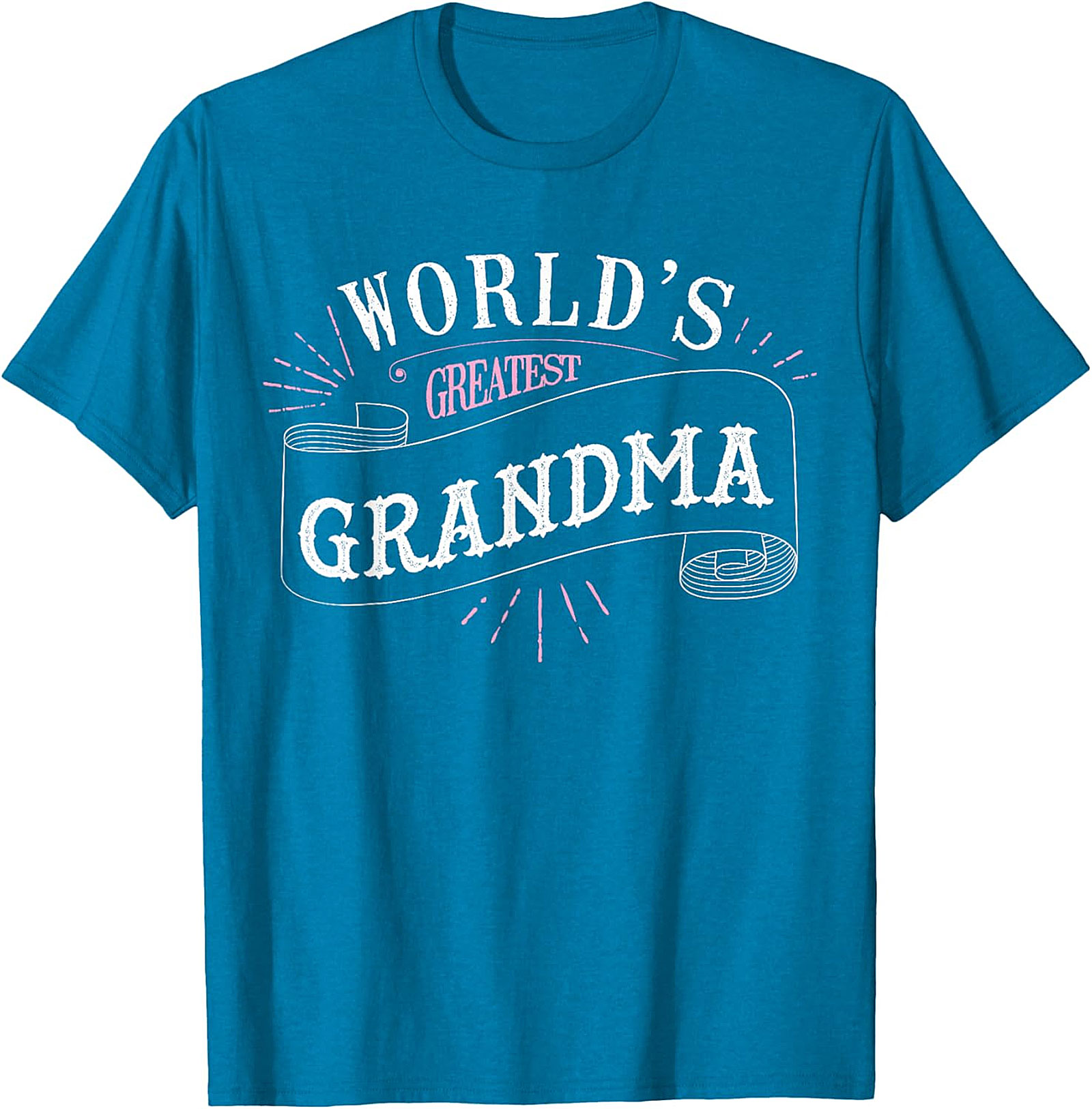 World's Greatest Grandma T-Shirt - Cute Ribbon Graphic Tee