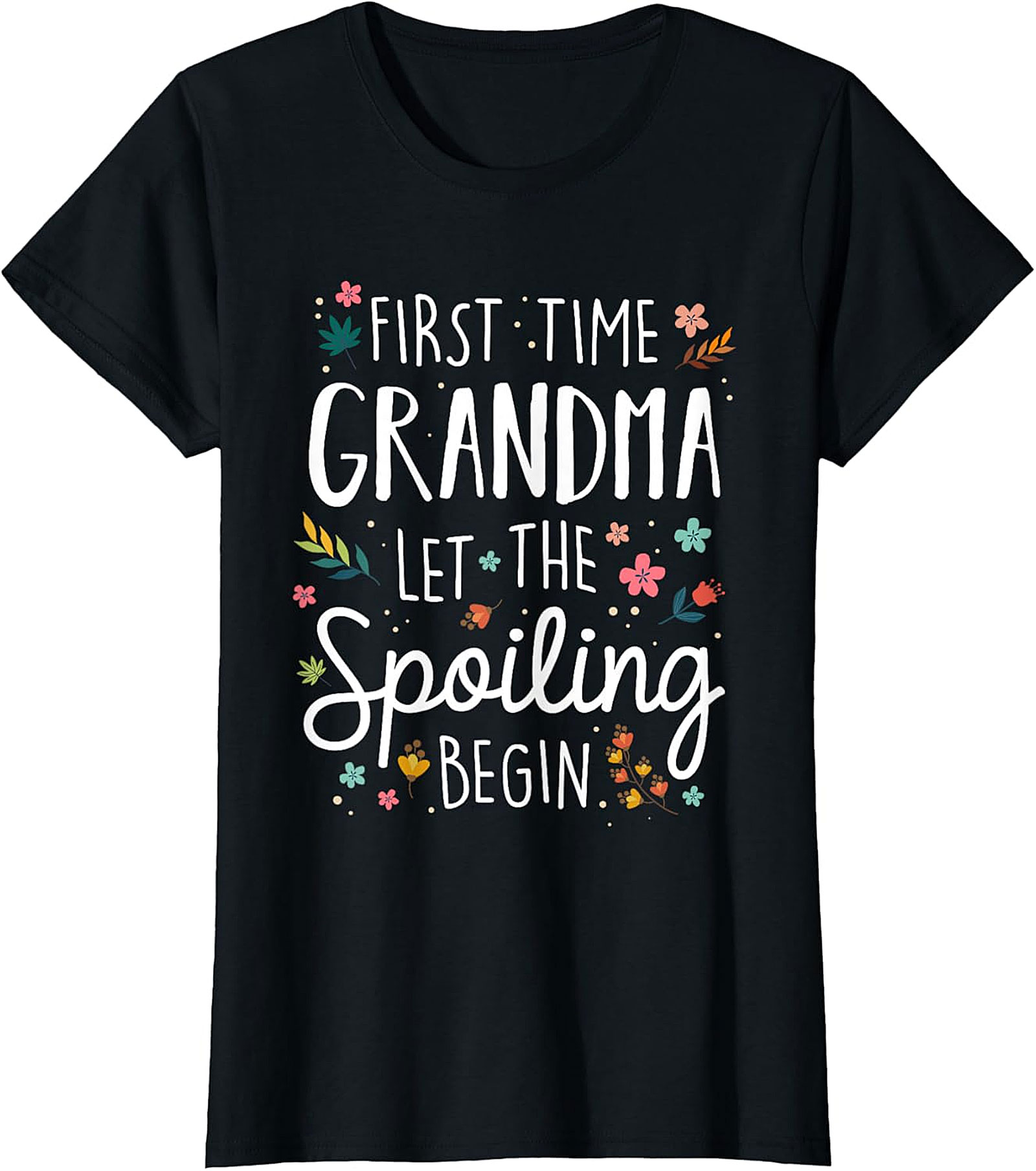  Celebrate your new role with our First Time Grandma T-shirt. Soft 100% U.S. cotton, floral design, and the perfect gift for new grandmas. Shop the collection now!