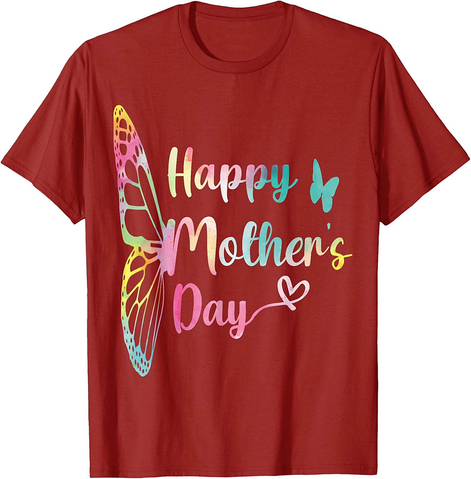 Happy Mother's Day Butterfly T-Shirt Soft Cotton Gift Tee