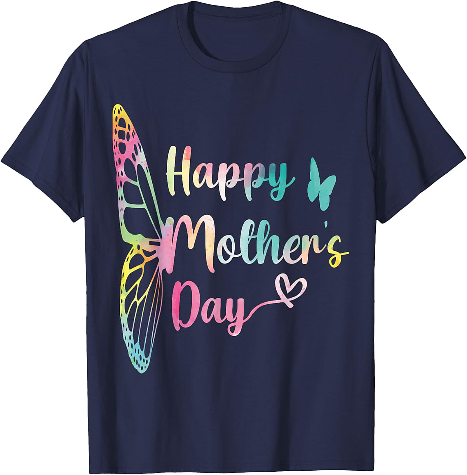 Happy Mother's Day Butterfly T-Shirt Soft Cotton Gift Tee