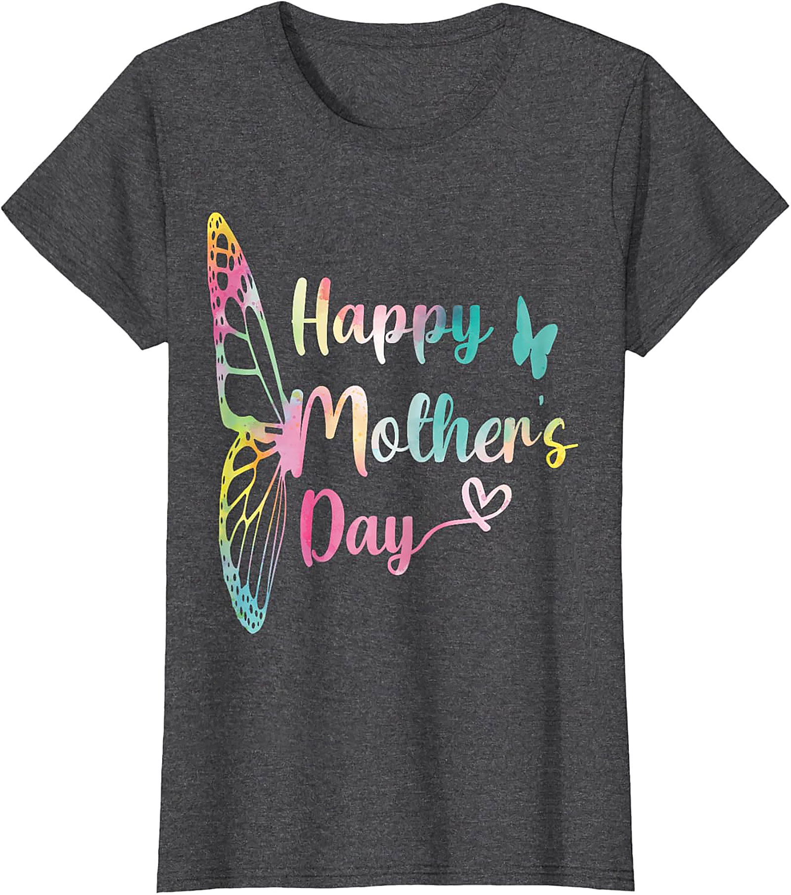 Happy Mother's Day Butterfly T-Shirt Soft Cotton Gift Tee