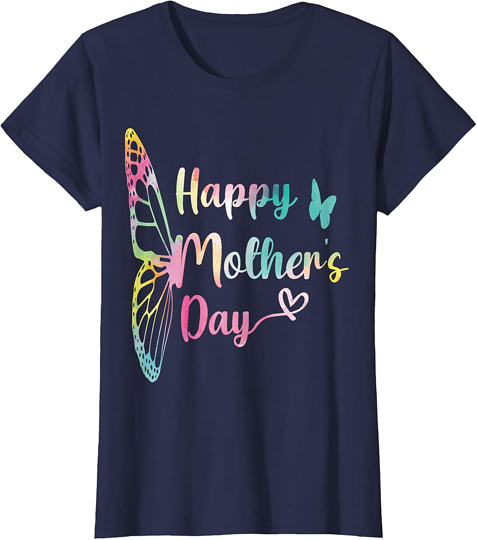 Happy Mother's Day Butterfly T-Shirt Soft Cotton Gift Tee