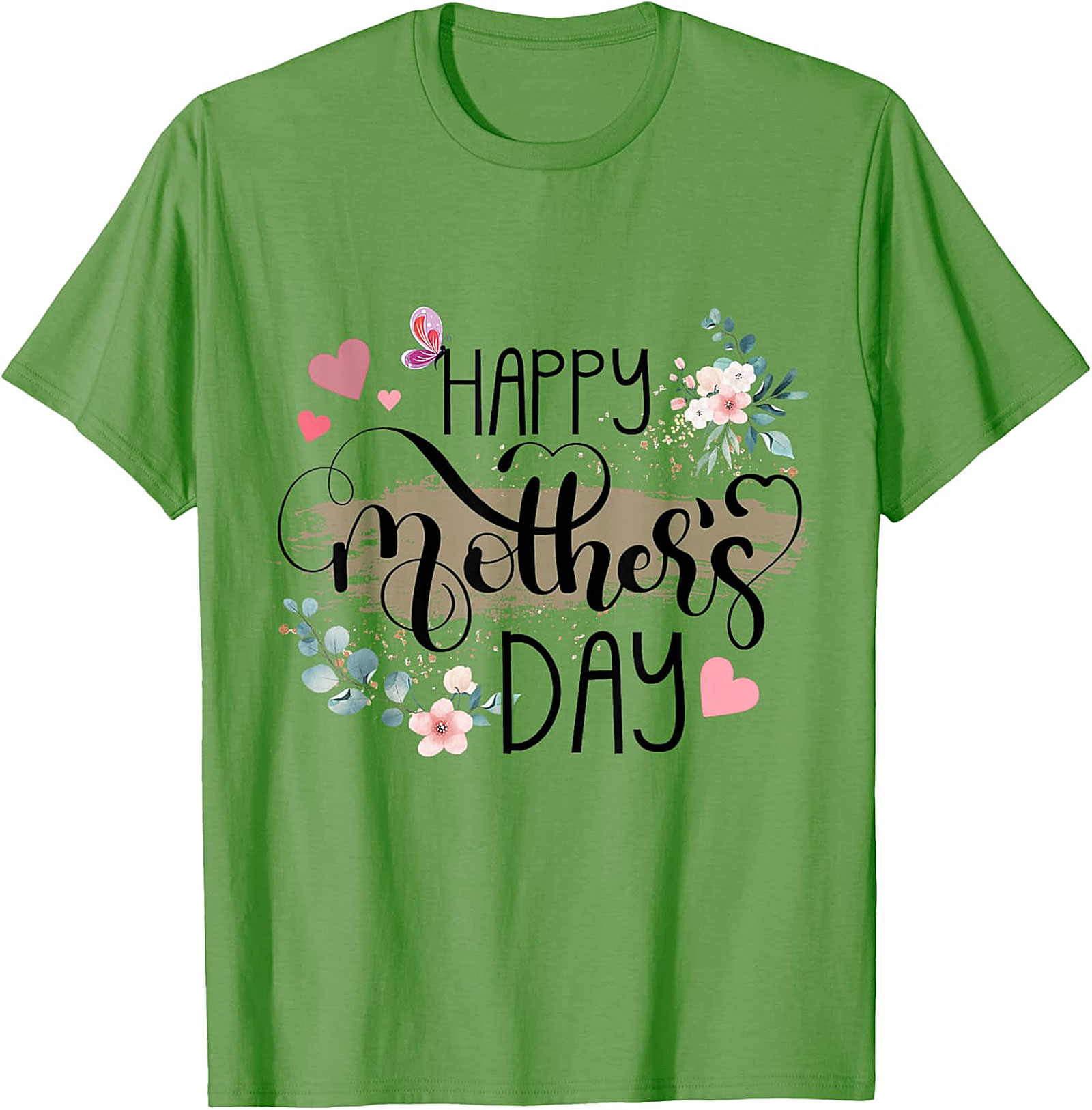 Happy Mother's Day T-Shirt Floral Gift for Mom Soft Cotton