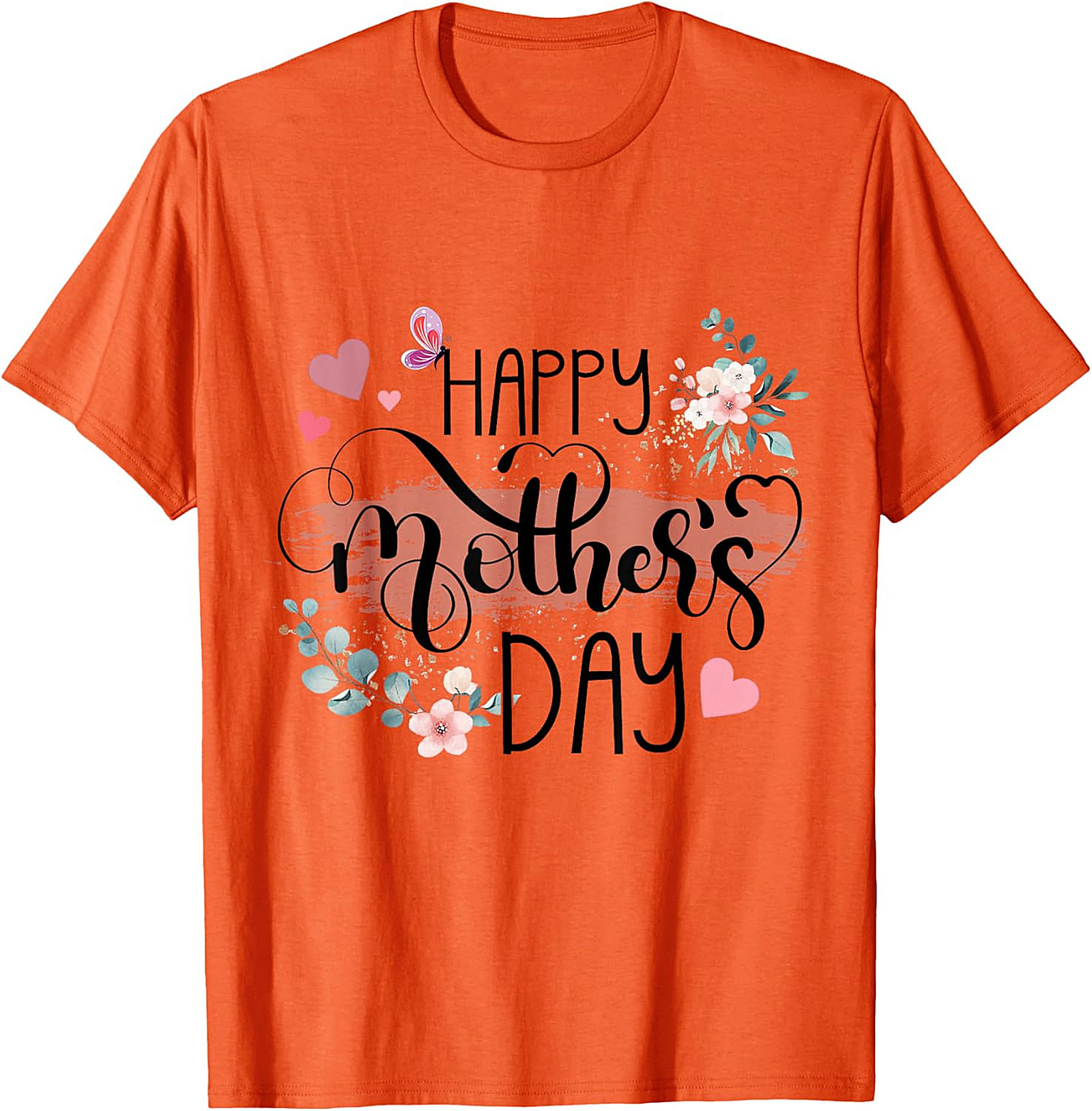 Happy Mother's Day T-Shirt Floral Gift for Mom Soft Cotton