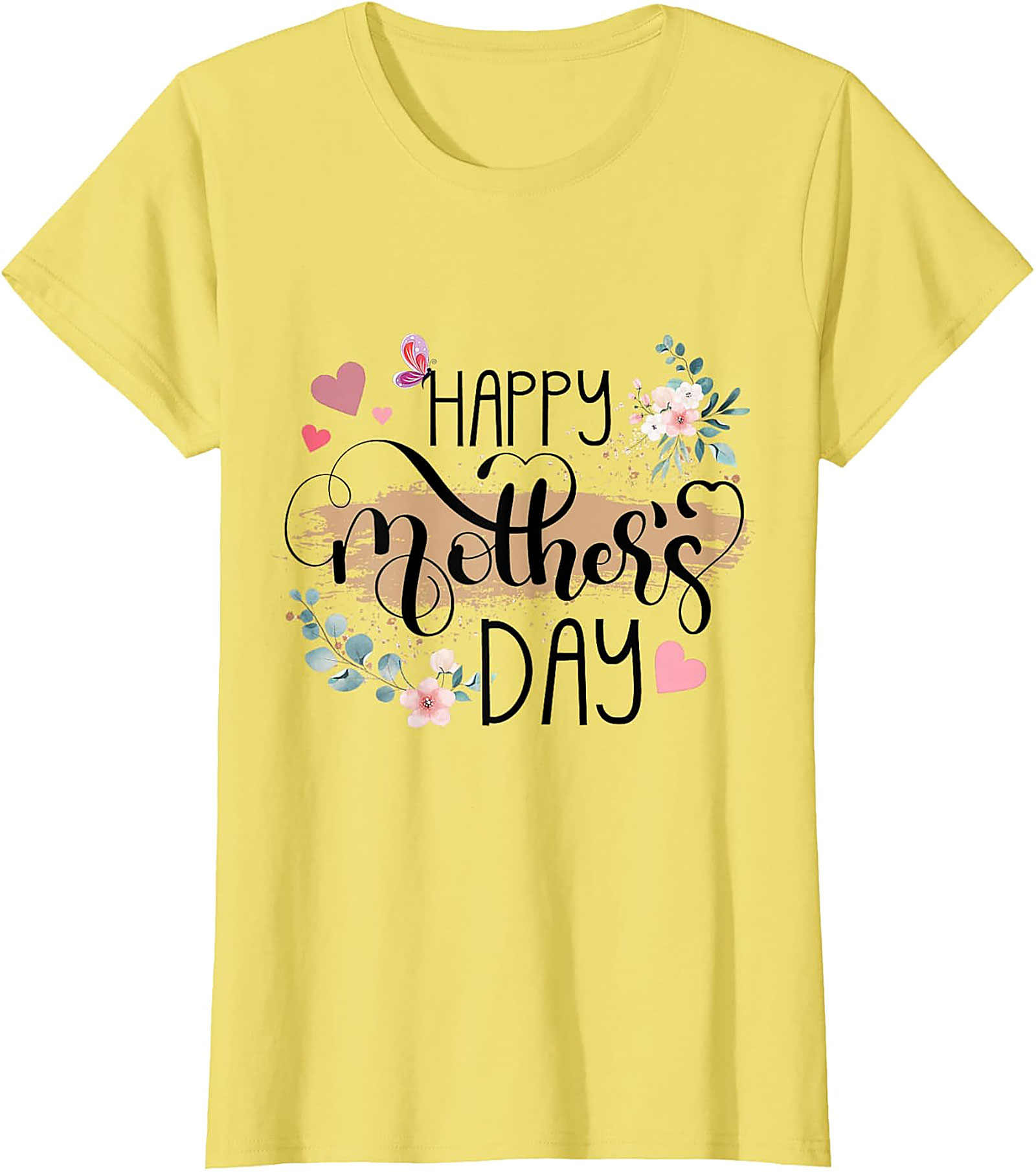 Happy Mother's Day T-Shirt Floral Gift for Mom Soft Cotton