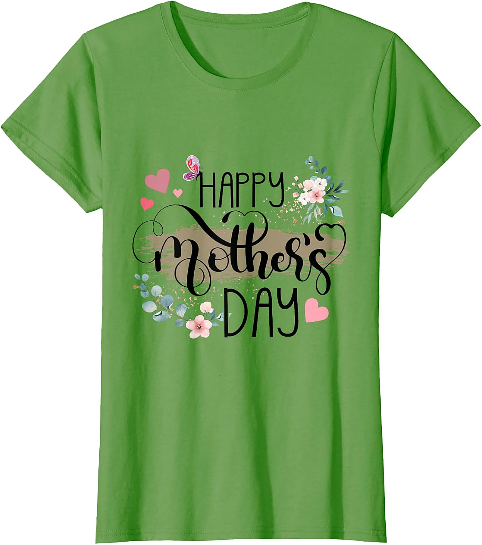 Happy Mother's Day T-Shirt Floral Gift for Mom Soft Cotton