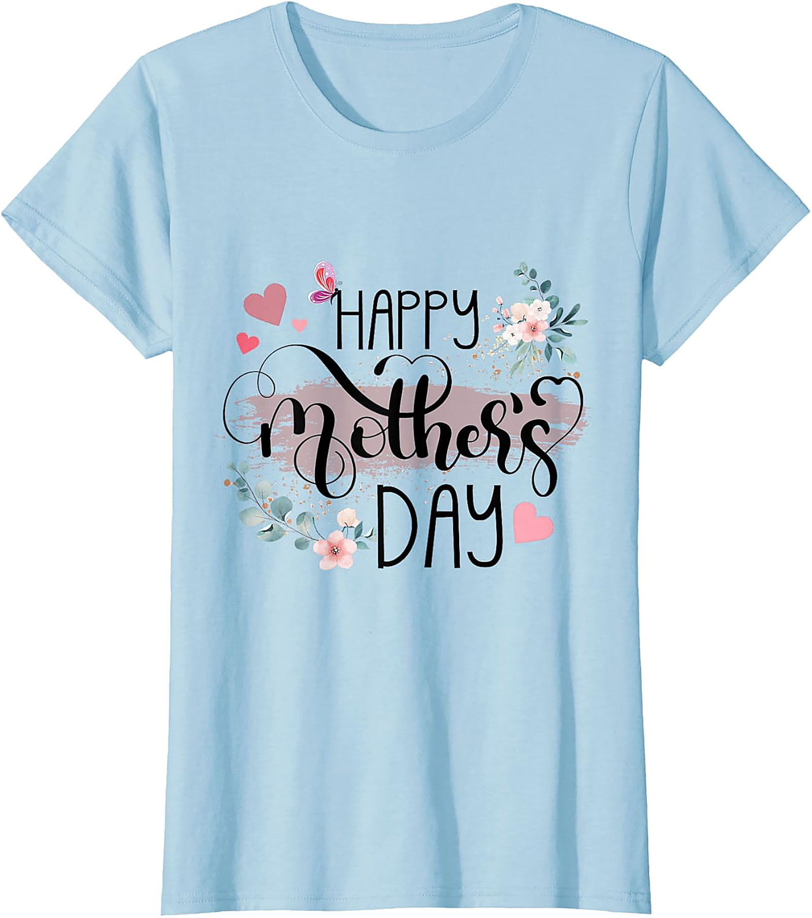 Happy Mother's Day T-Shirt Floral Gift for Mom Soft Cotton