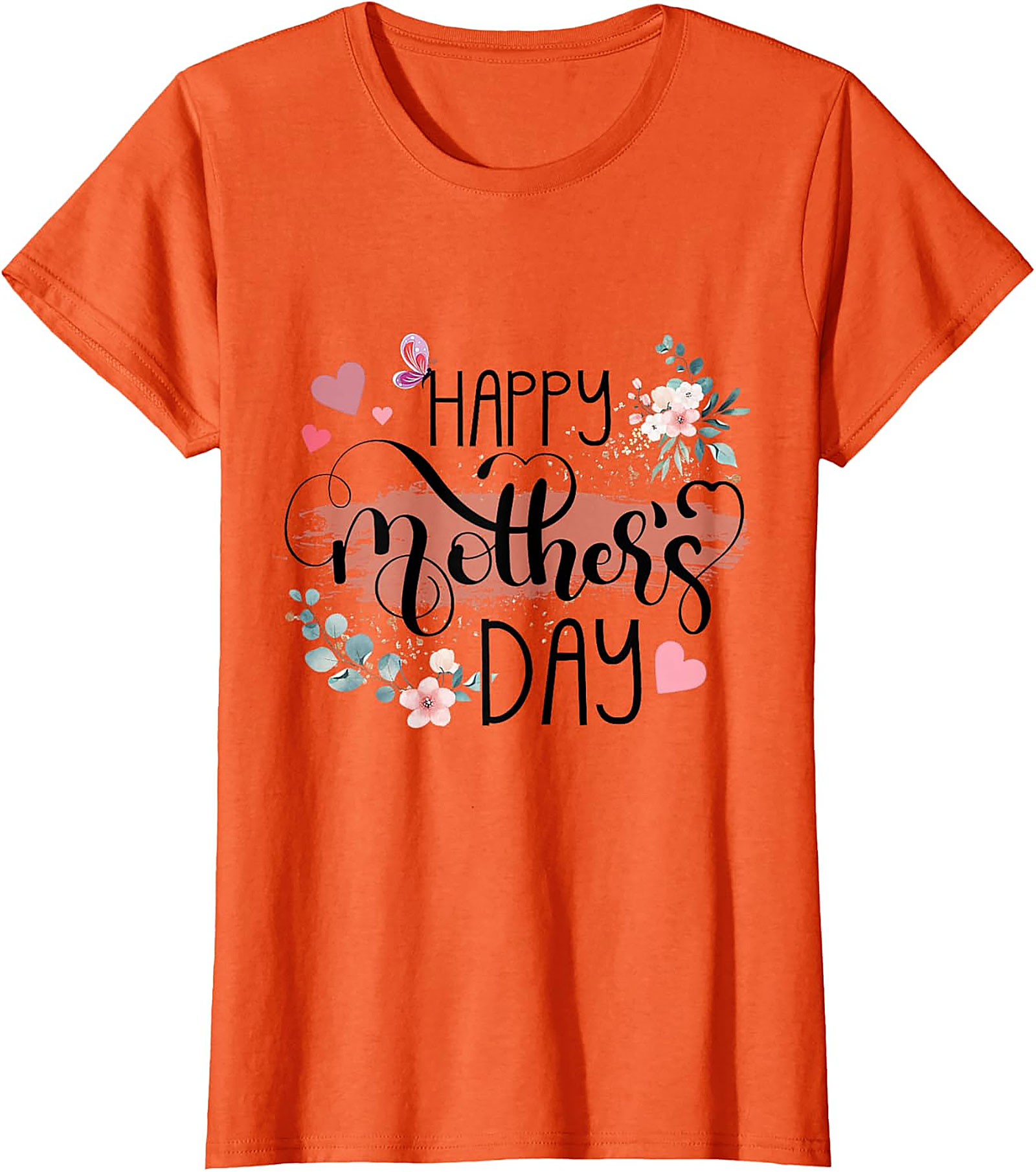 Happy Mother's Day T-Shirt Floral Gift for Mom Soft Cotton