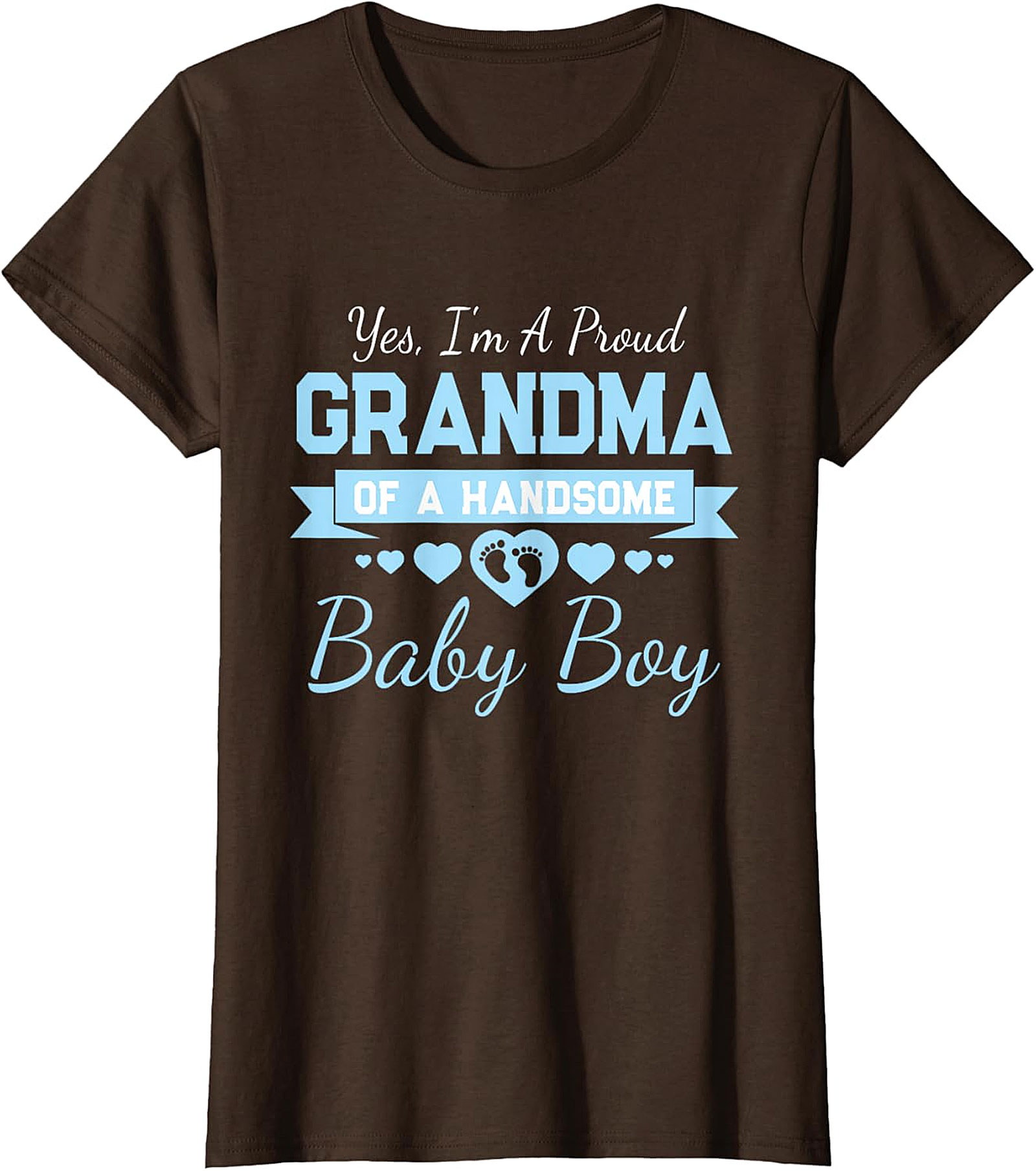  Proud Grandma of a Handsome Baby Boy T-Shirt | Soft Cotton Tee