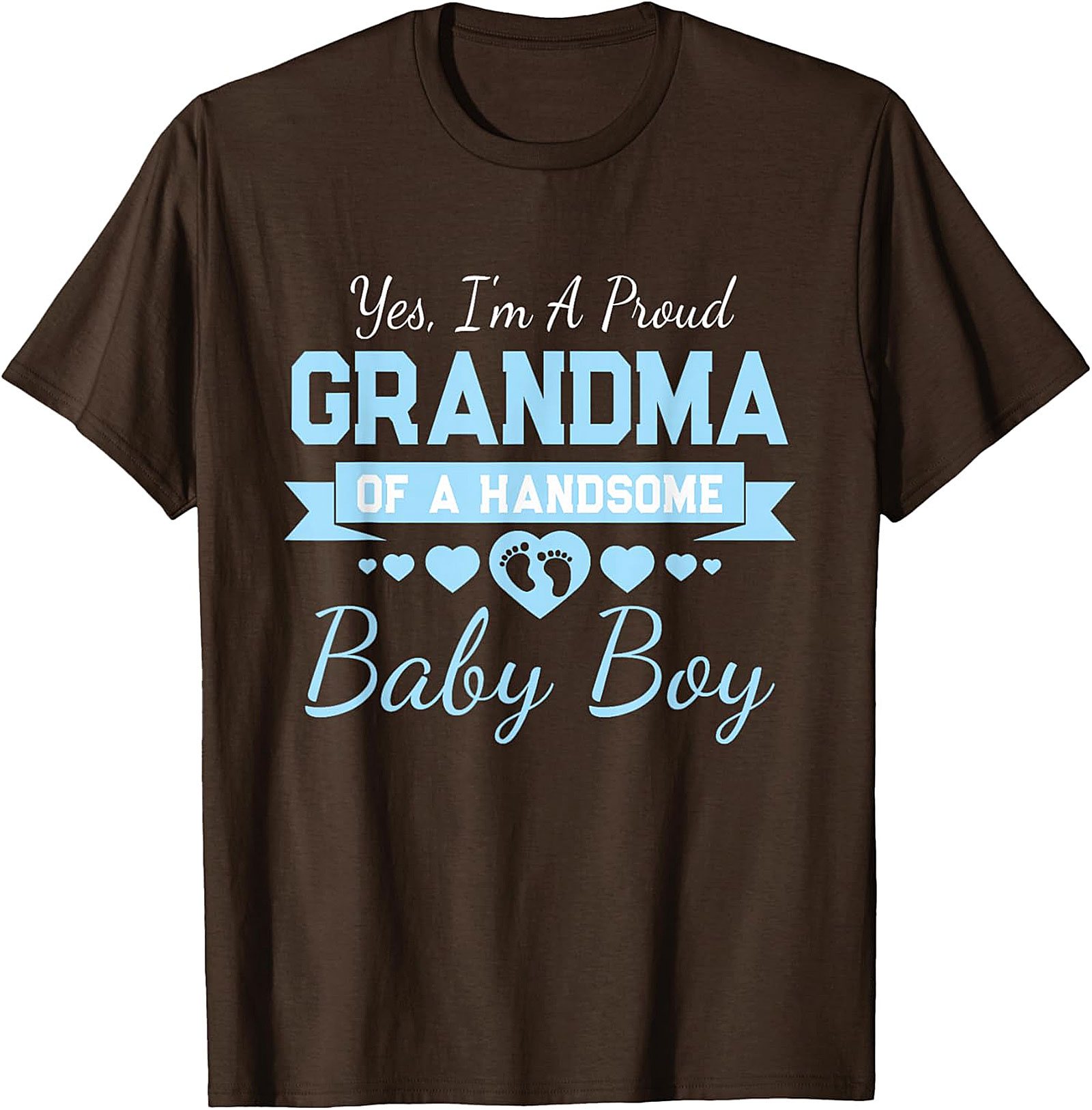  Proud Grandma of a Handsome Baby Boy T-Shirt | Soft Cotton Tee