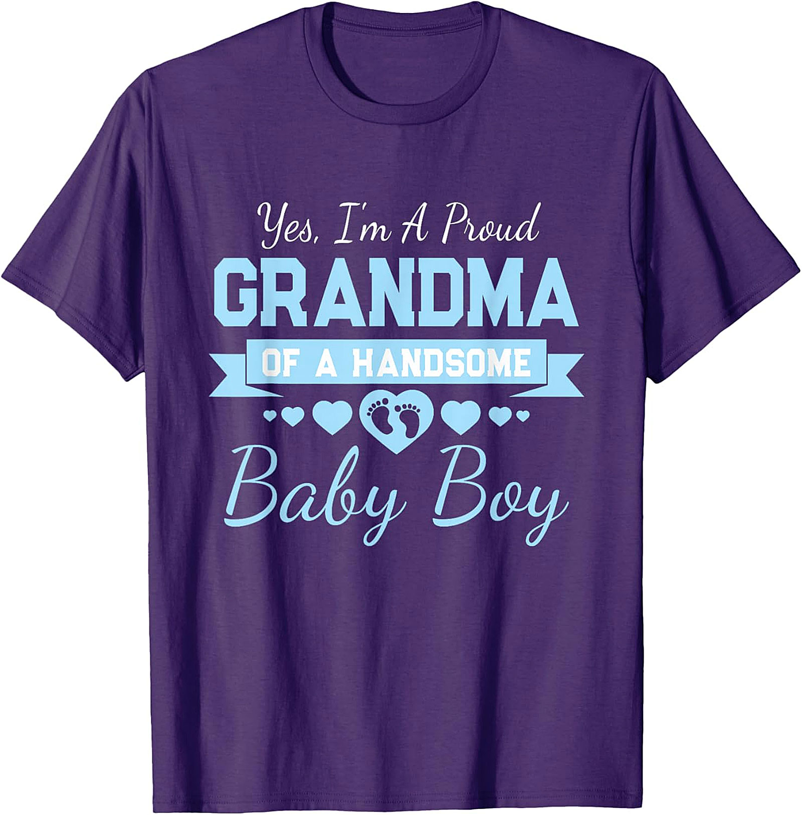  Proud Grandma of a Handsome Baby Boy T-Shirt | Soft Cotton Tee