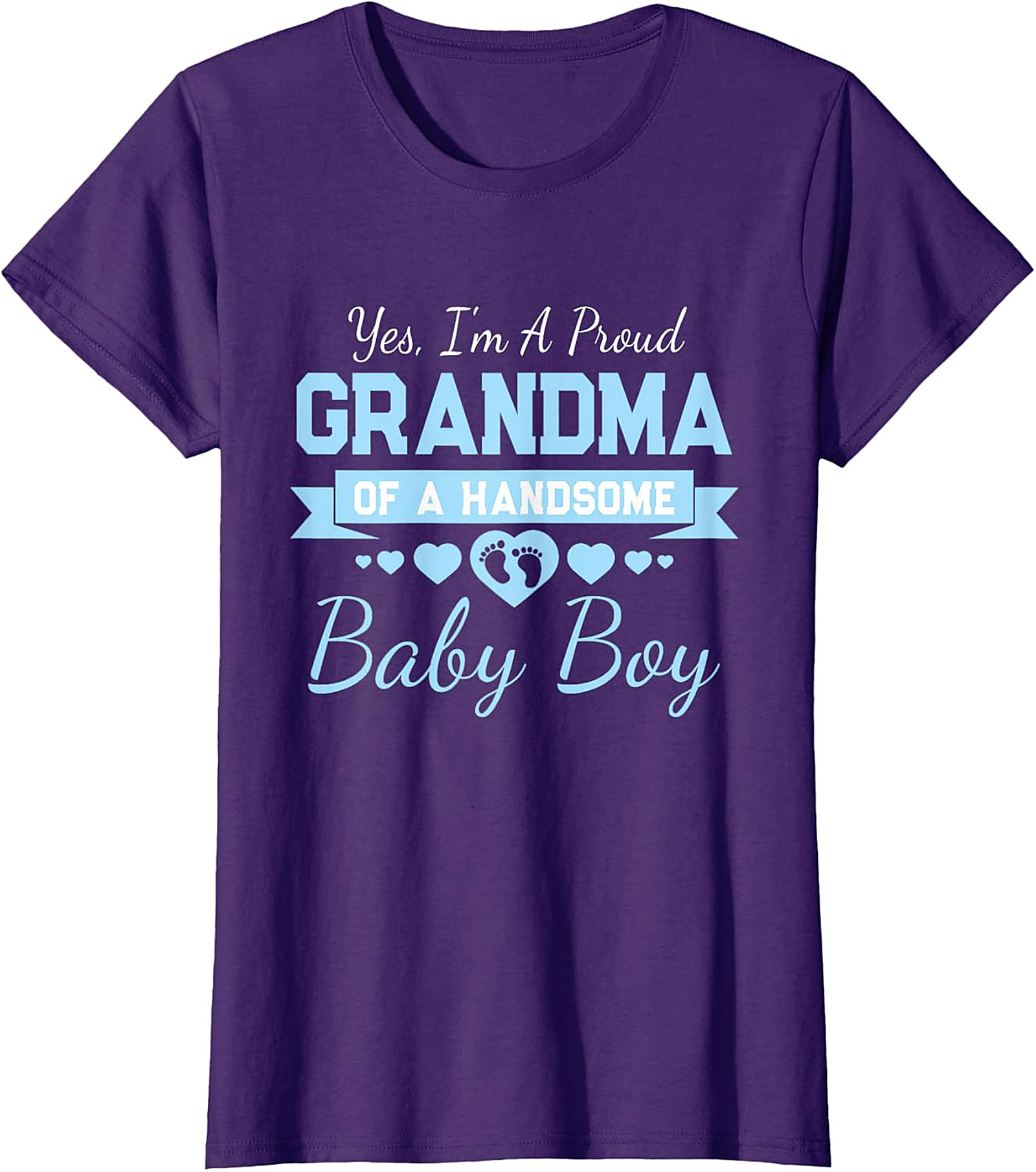  Proud Grandma of a Handsome Baby Boy T-Shirt | Soft Cotton Tee