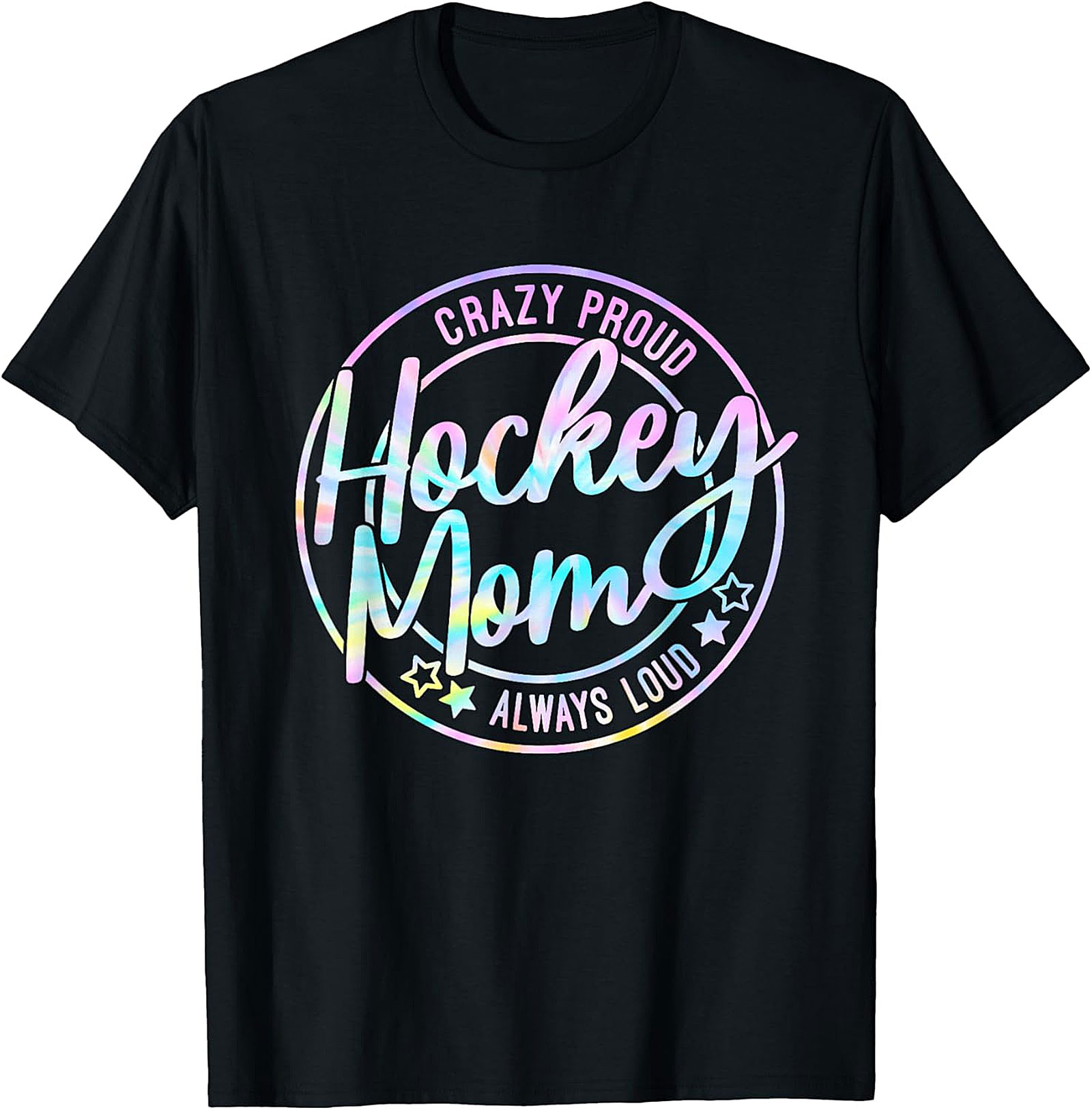 Crazy Proud Hockey Mom T-Shirt Funny Graphic Tee