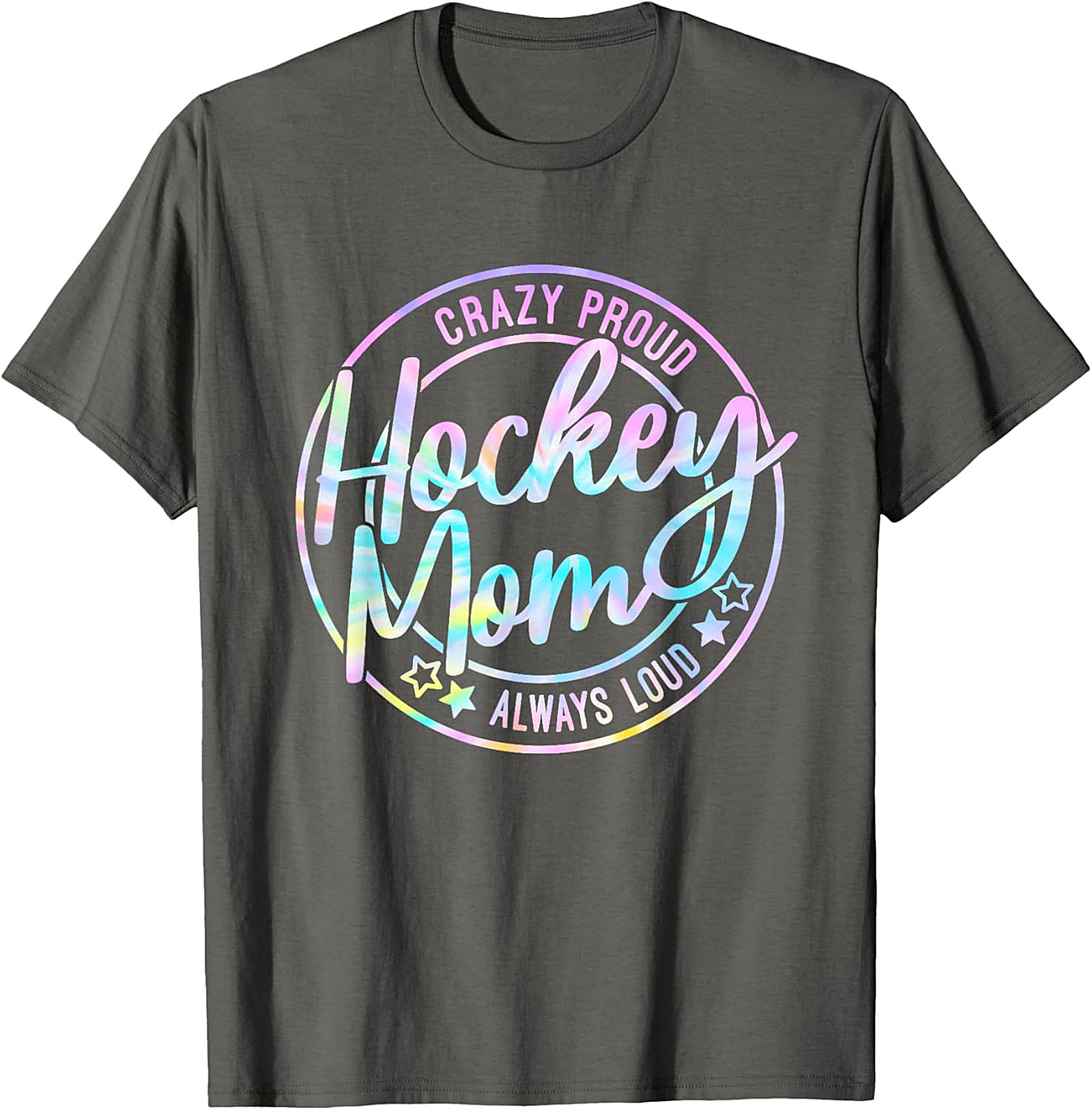 Crazy Proud Hockey Mom T-Shirt Funny Graphic Tee