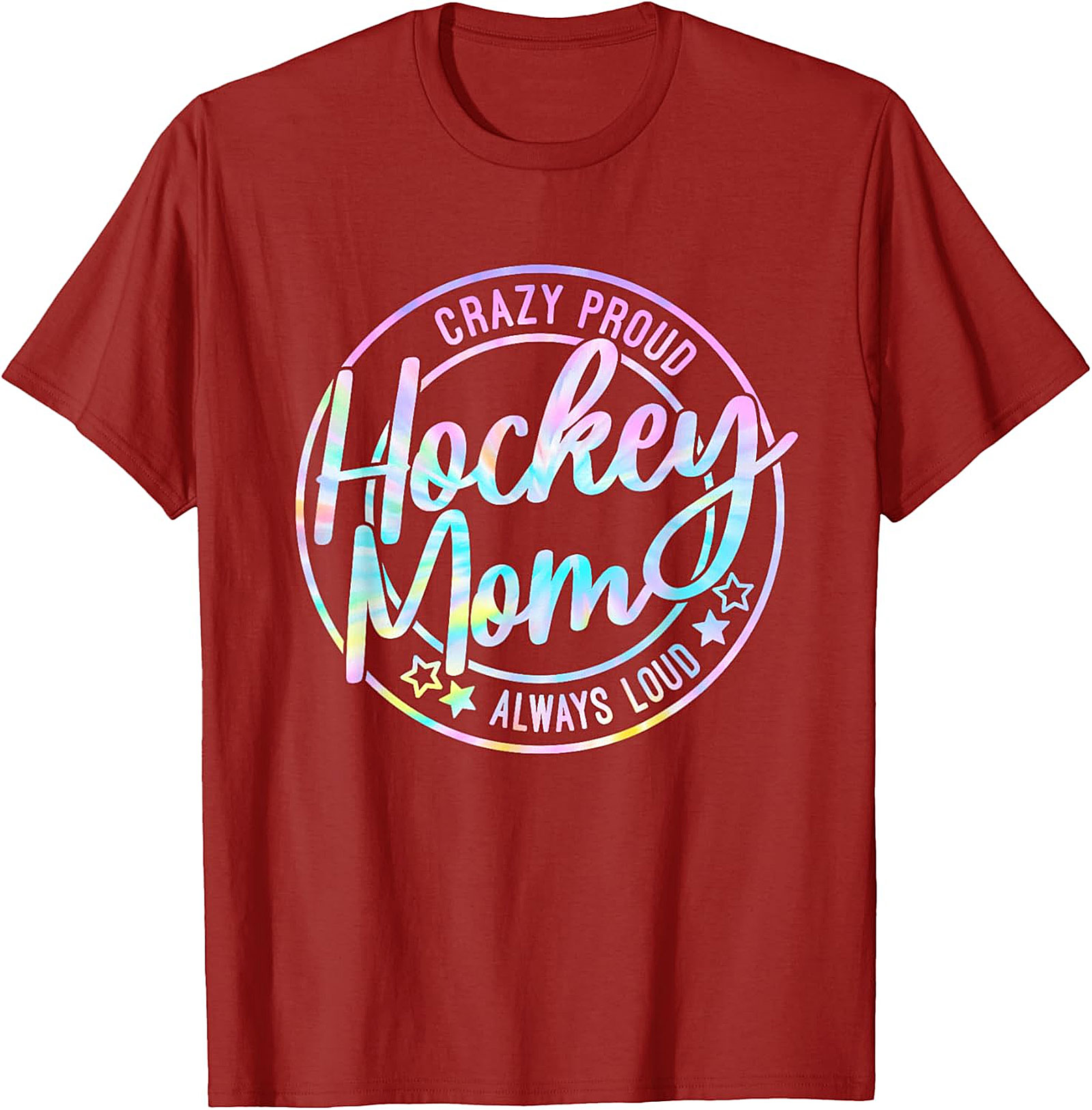 Crazy Proud Hockey Mom T-Shirt Funny Graphic Tee