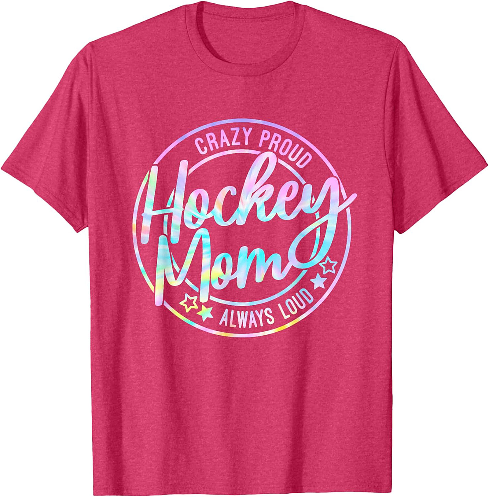 Crazy Proud Hockey Mom T-Shirt Funny Graphic Tee