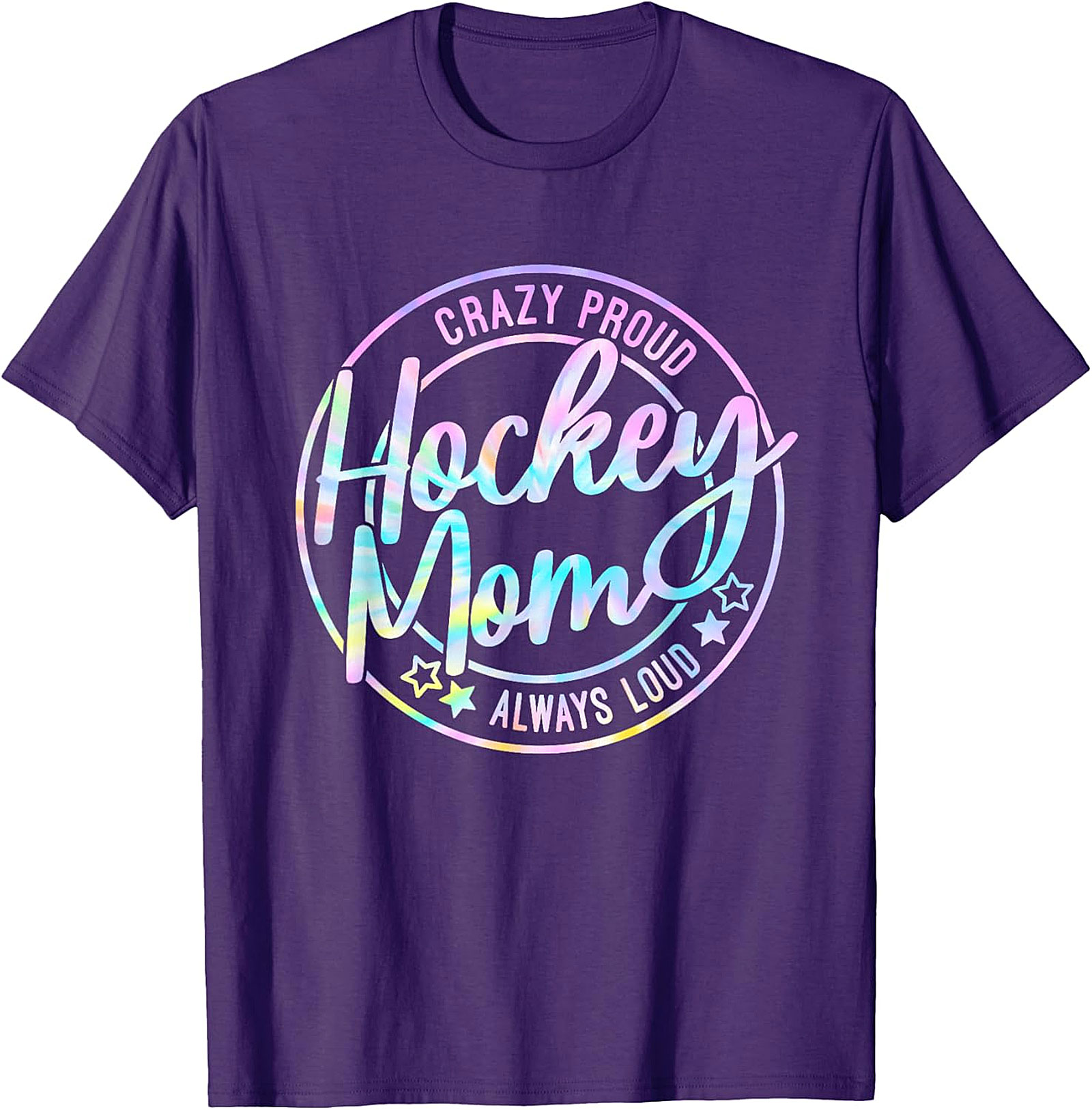 Crazy Proud Hockey Mom T-Shirt Funny Graphic Tee