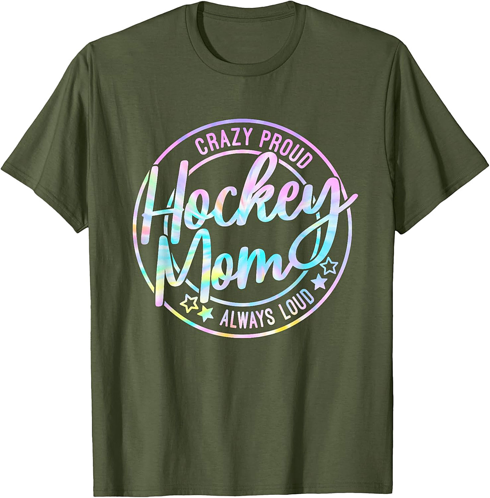 Crazy Proud Hockey Mom T-Shirt Funny Graphic Tee