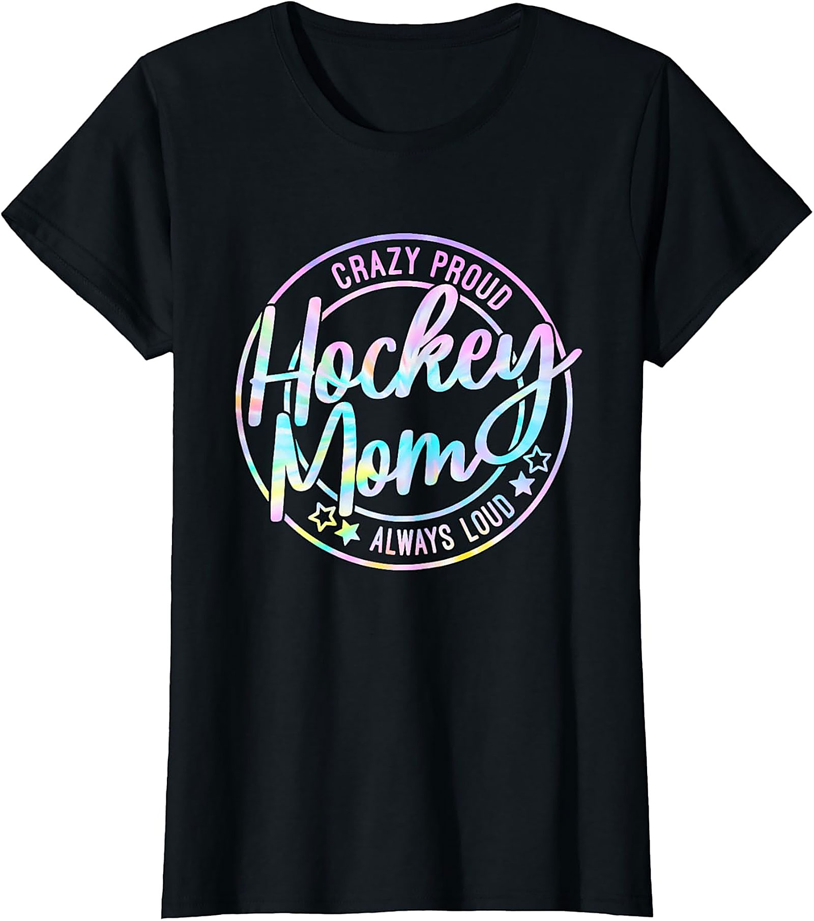 Crazy Proud Hockey Mom T-Shirt Funny Graphic Tee