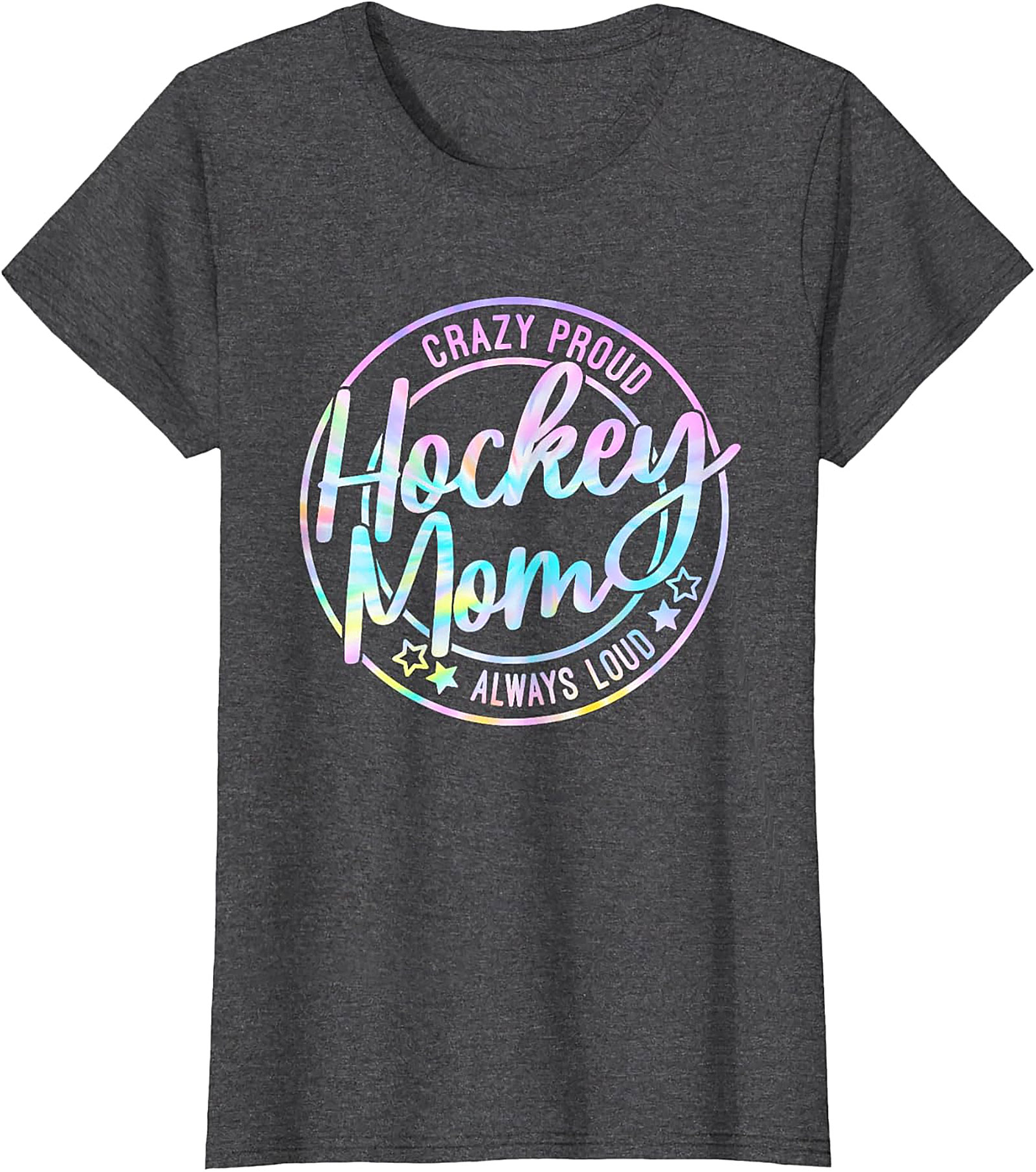 Crazy Proud Hockey Mom T-Shirt Funny Graphic Tee