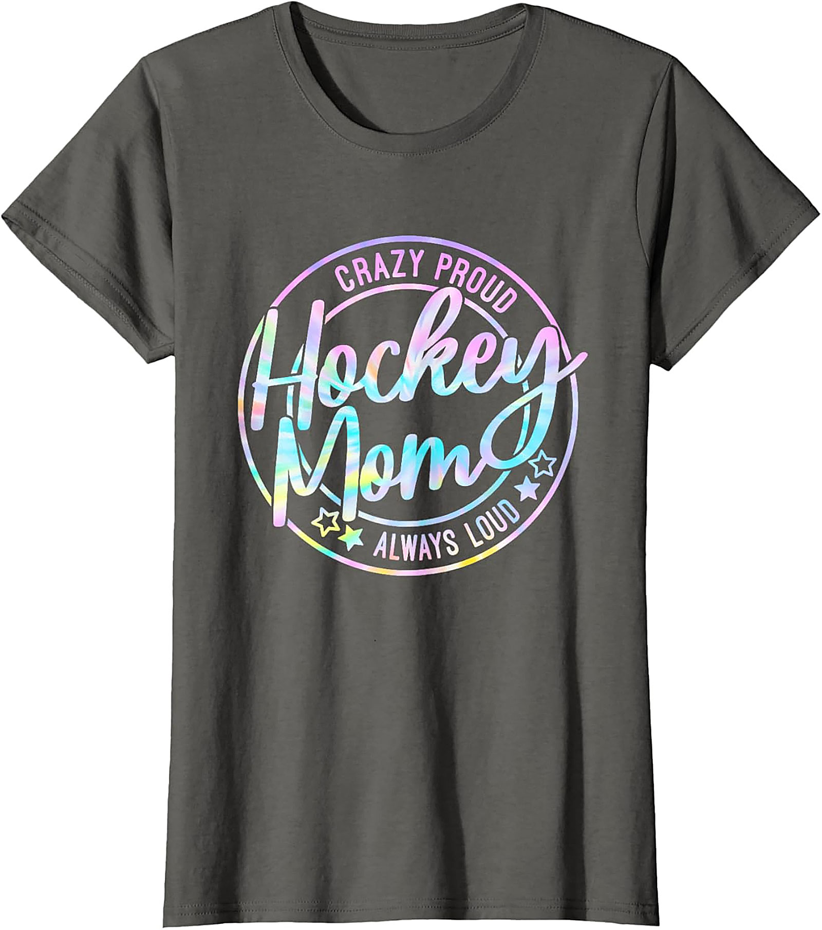 Crazy Proud Hockey Mom T-Shirt Funny Graphic Tee