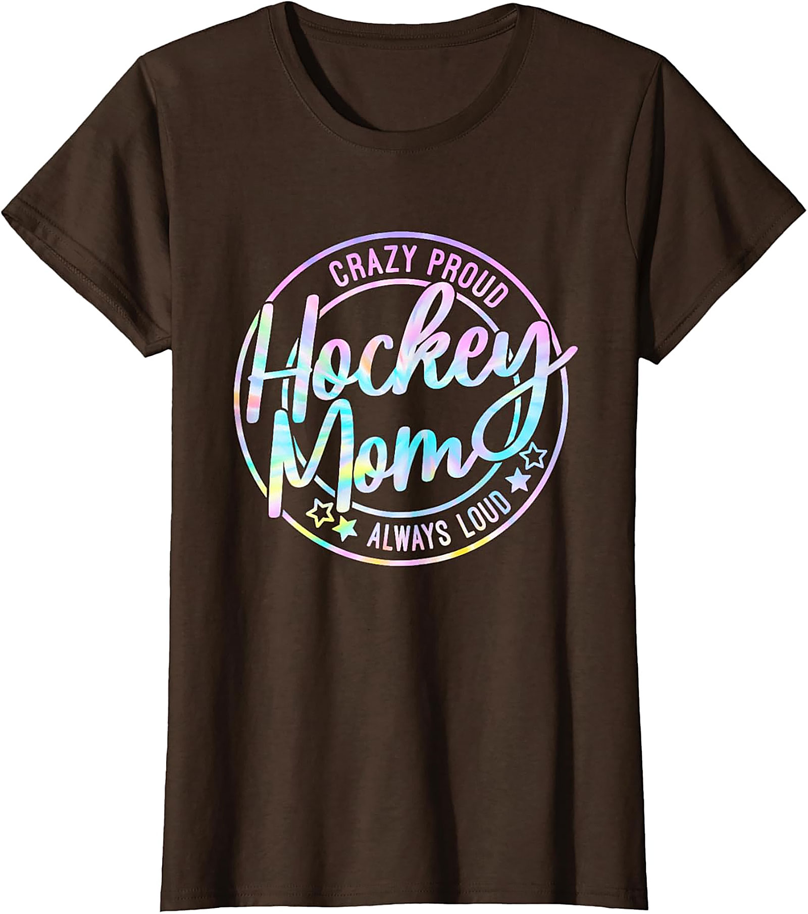 Crazy Proud Hockey Mom T-Shirt Funny Graphic Tee