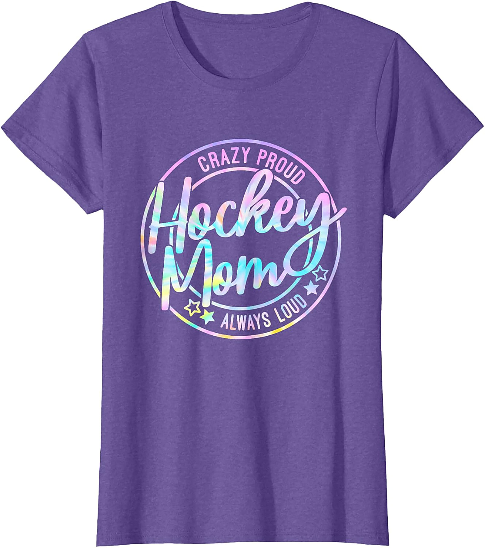 Crazy Proud Hockey Mom T-Shirt Funny Graphic Tee