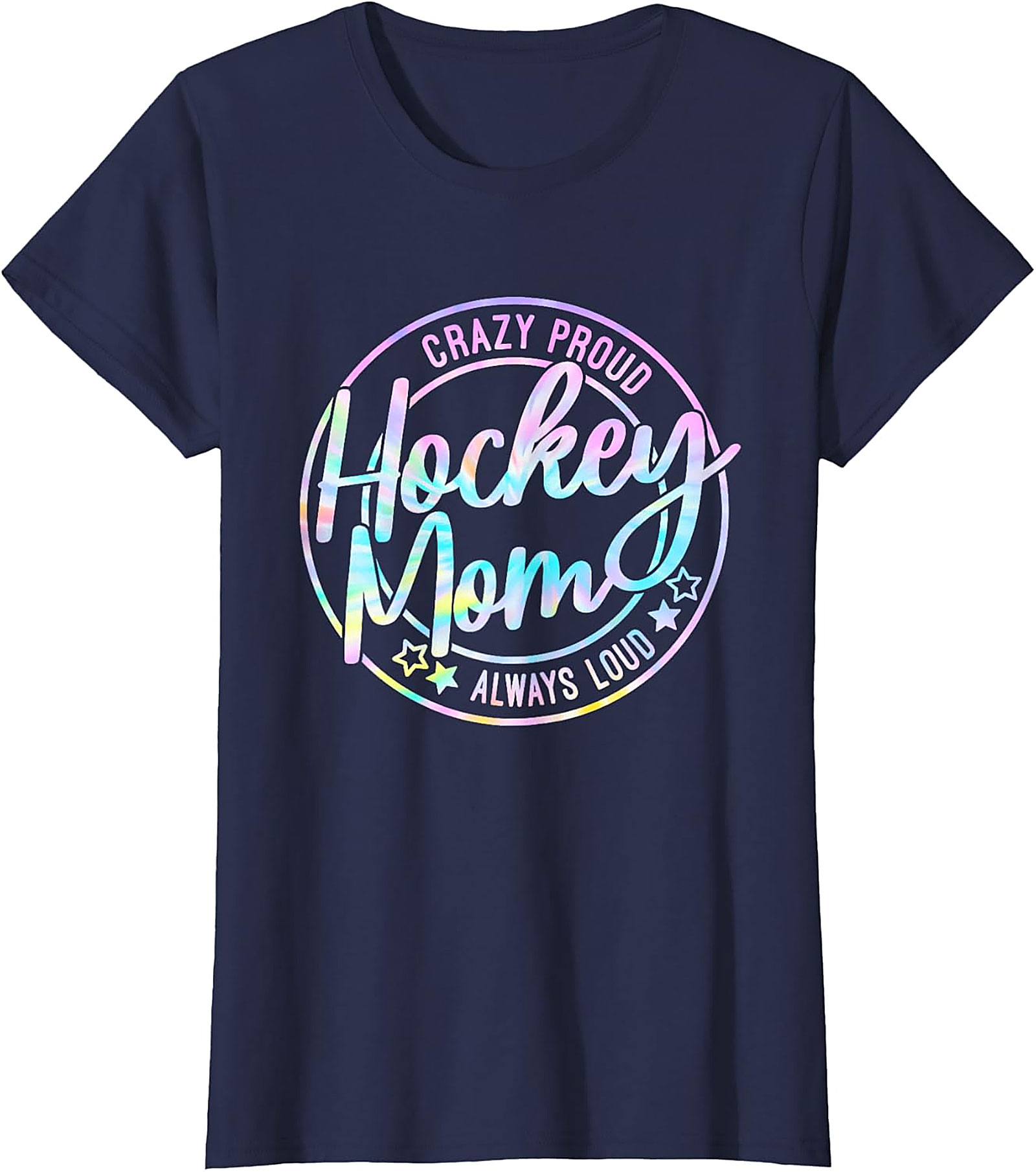 Crazy Proud Hockey Mom T-Shirt Funny Graphic Tee