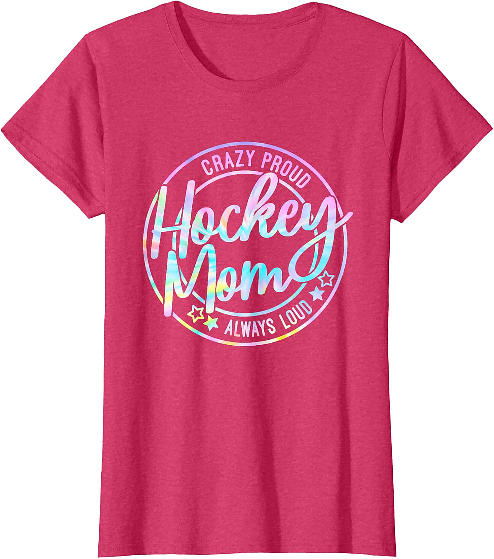 Crazy Proud Hockey Mom T-Shirt Funny Graphic Tee