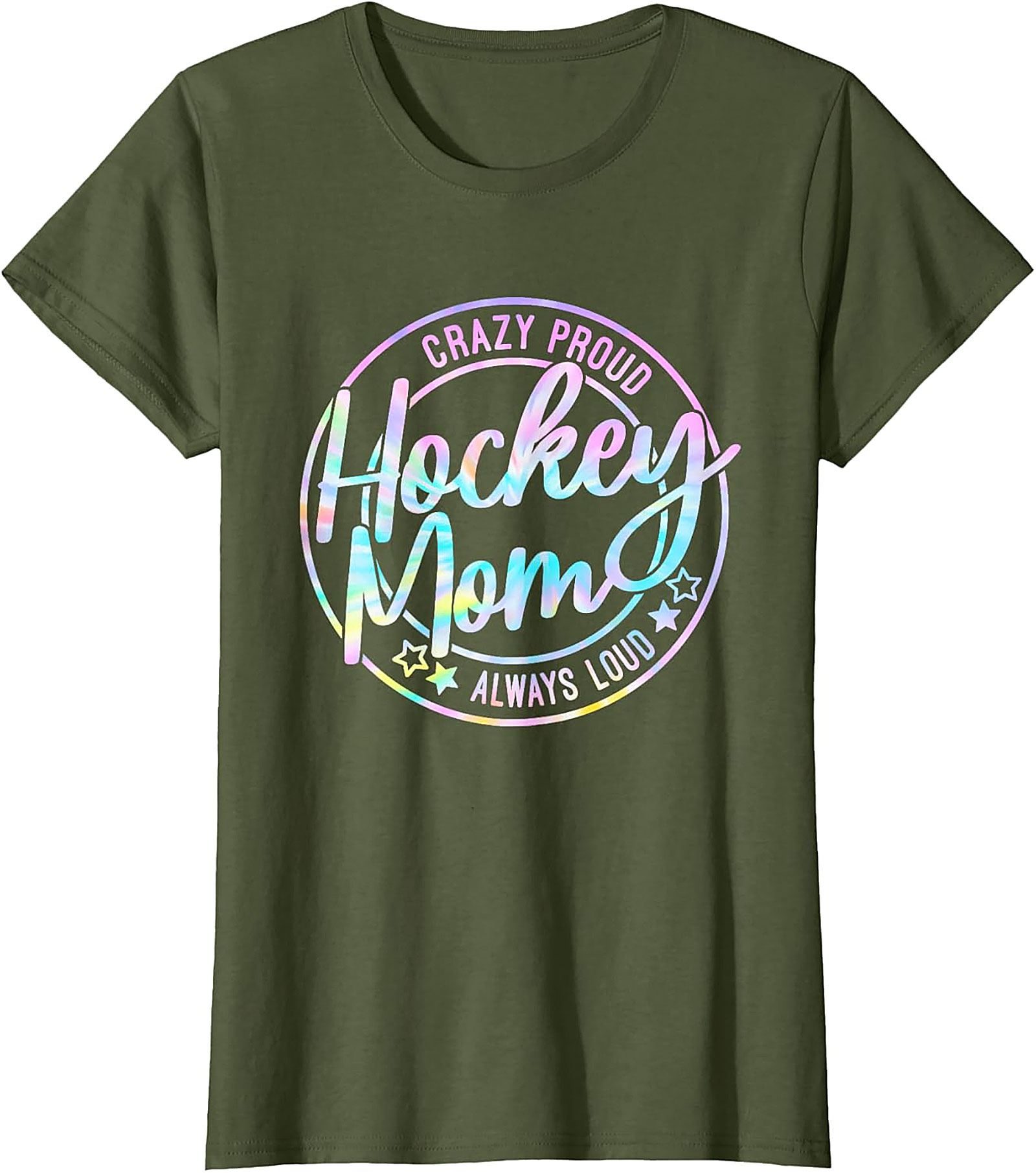 Crazy Proud Hockey Mom T-Shirt Funny Graphic Tee