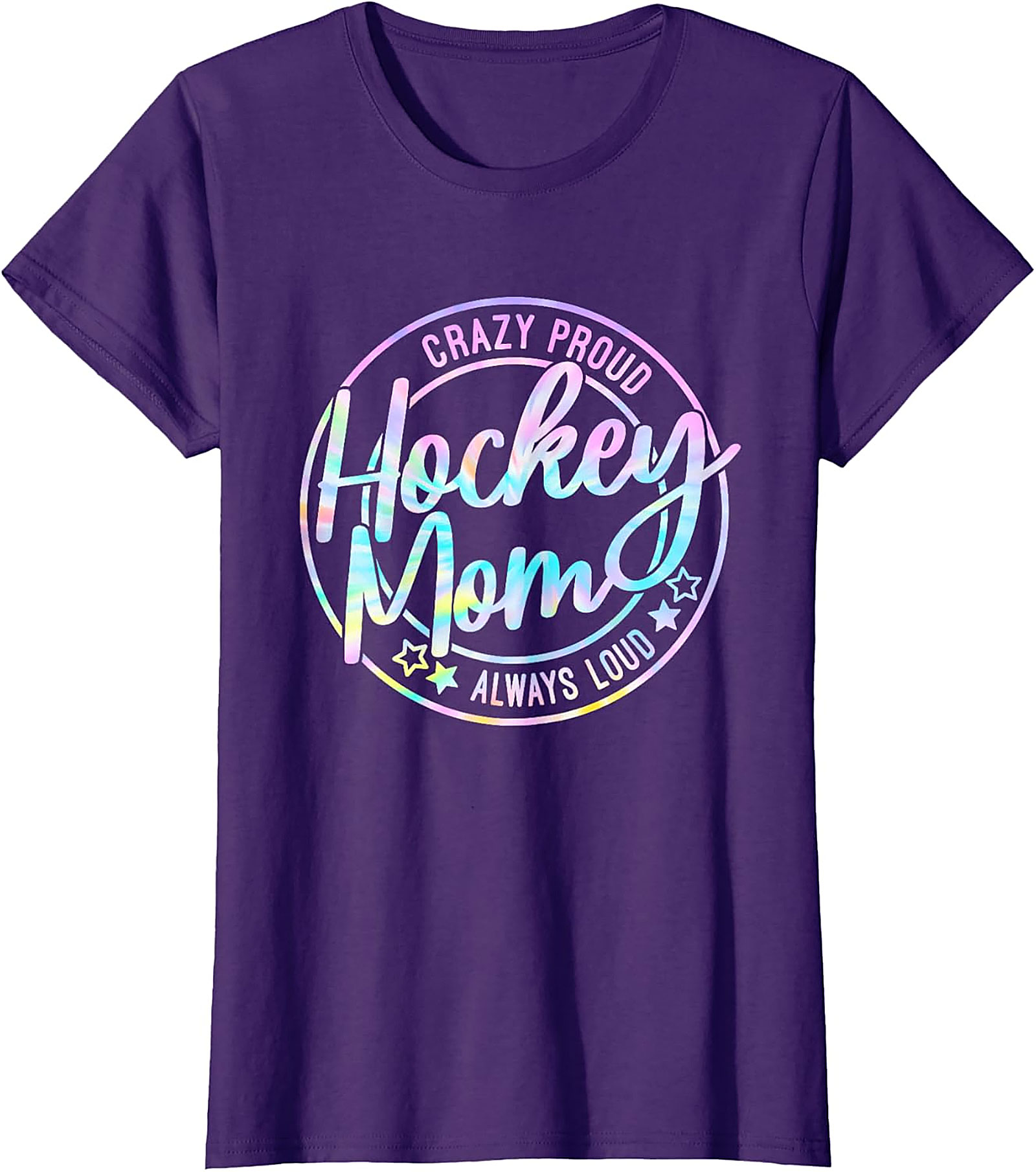 Crazy Proud Hockey Mom T-Shirt Funny Graphic Tee