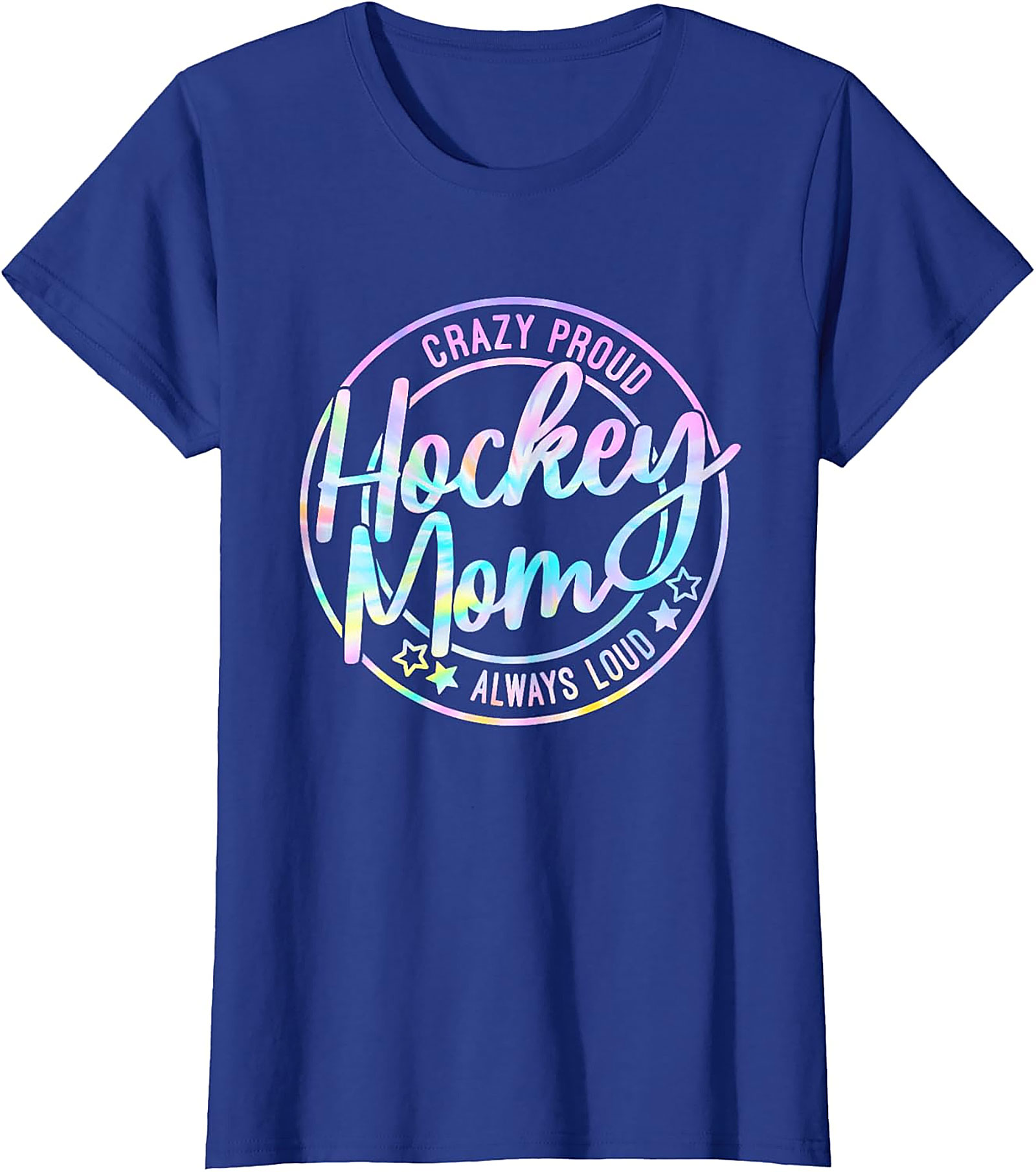 Crazy Proud Hockey Mom T-Shirt Funny Graphic Tee