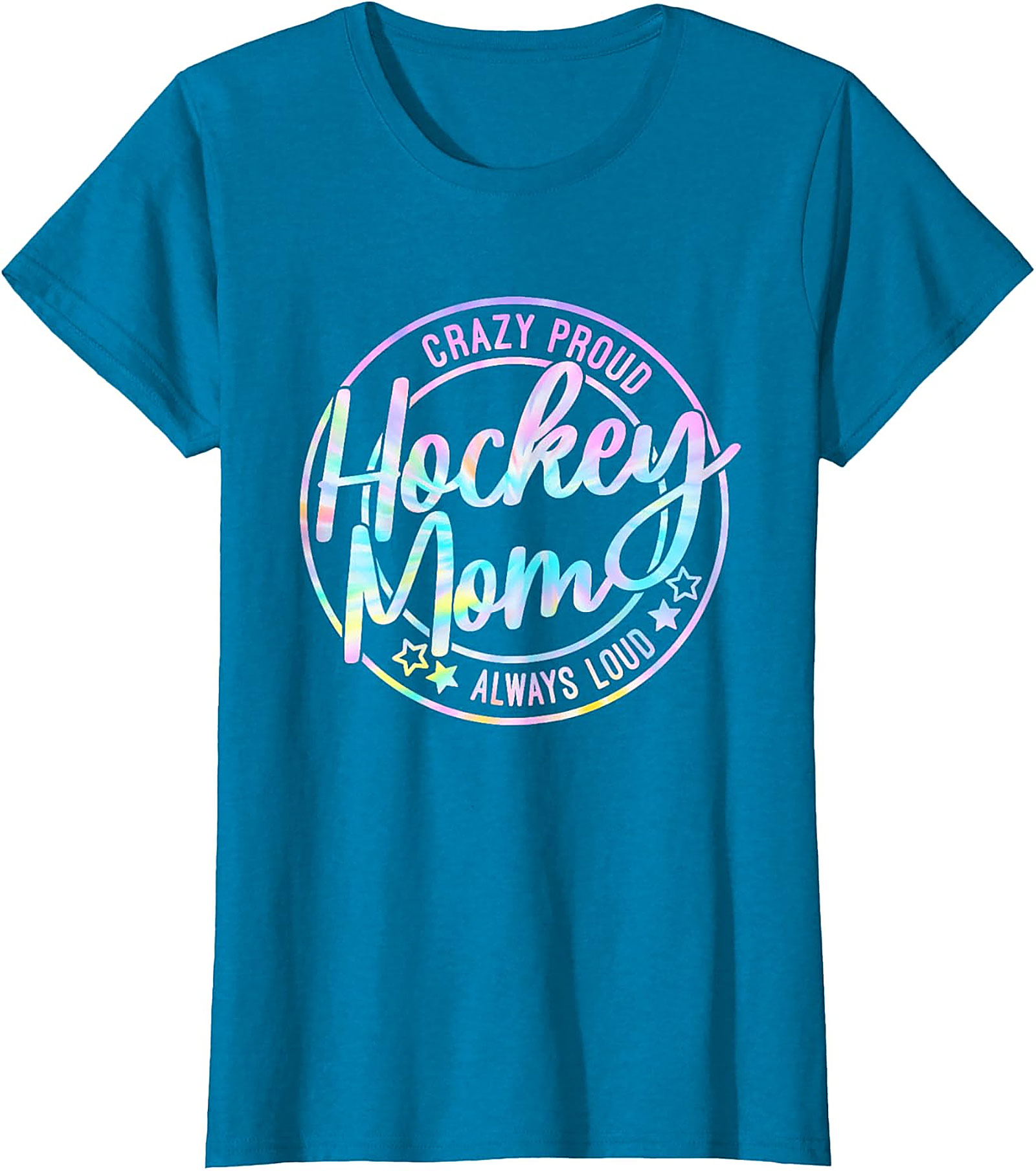 Crazy Proud Hockey Mom T-Shirt Funny Graphic Tee
