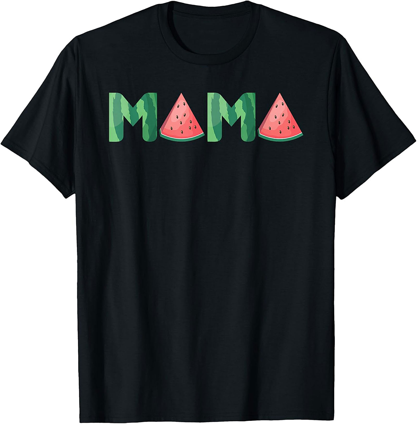Watermelon Mama T-Shirt Sweet Summer Graphic Tee for Moms