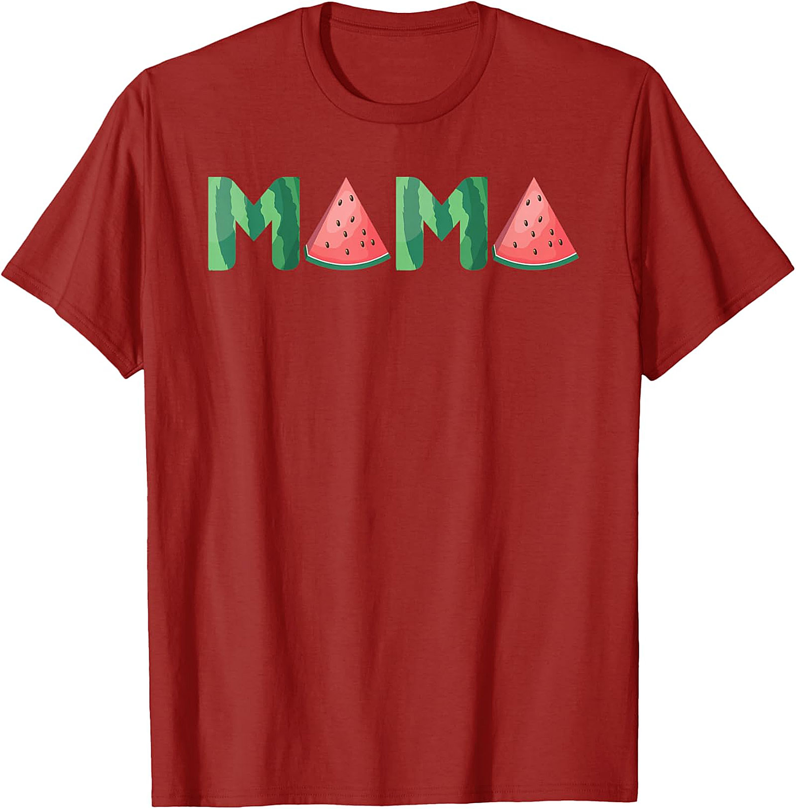 Watermelon Mama T-Shirt Sweet Summer Graphic Tee for Moms