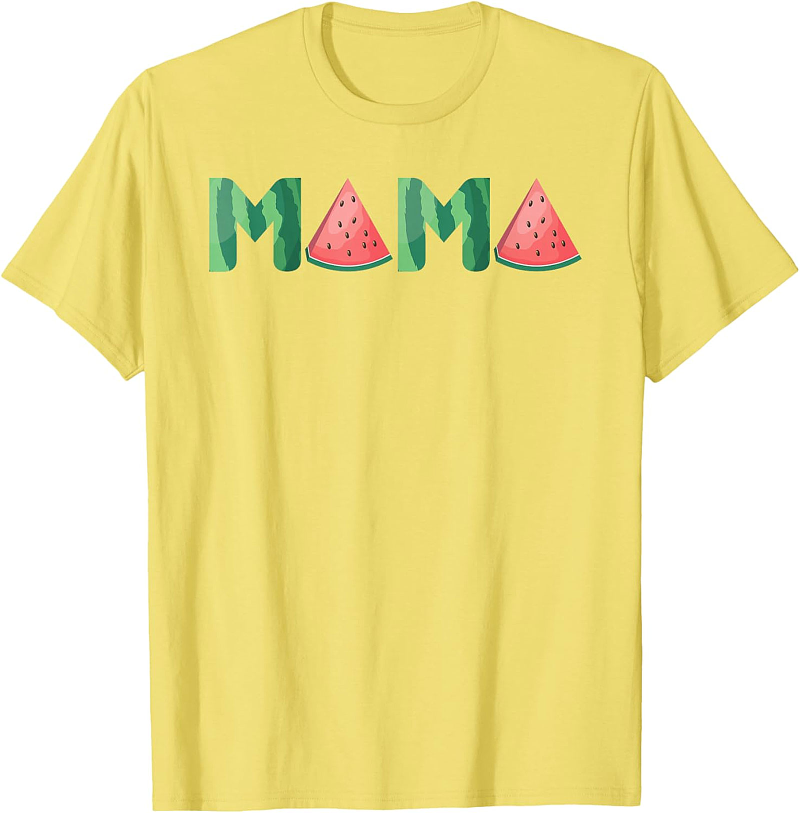 Watermelon Mama T-Shirt Sweet Summer Graphic Tee for Moms