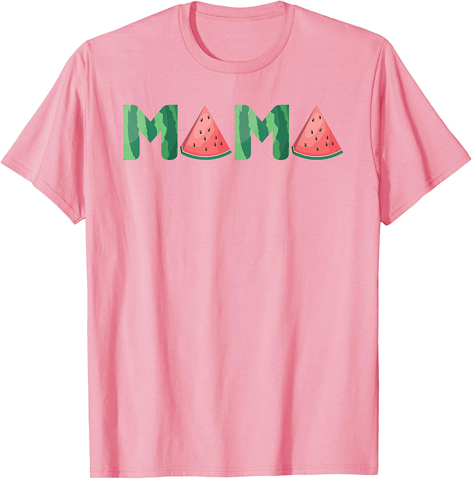 Watermelon Mama T-Shirt Sweet Summer Graphic Tee for Moms