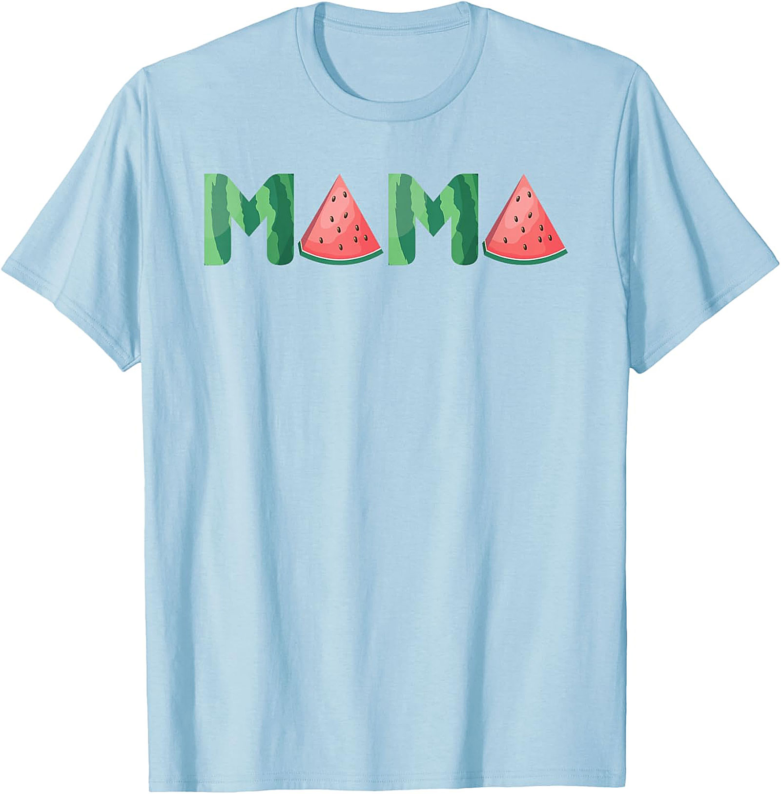 Watermelon Mama T-Shirt Sweet Summer Graphic Tee for Moms