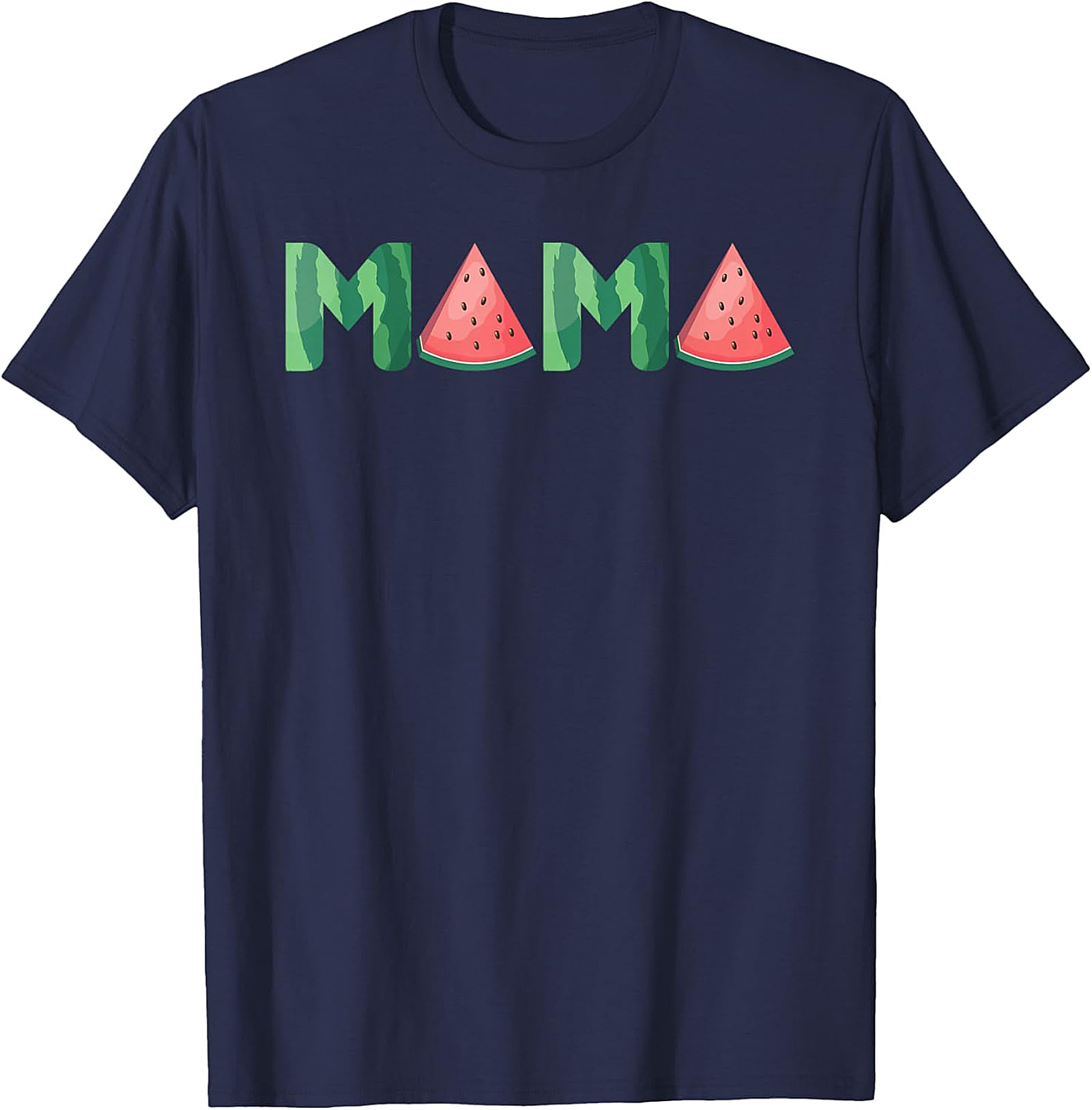 Watermelon Mama T-Shirt Sweet Summer Graphic Tee for Moms