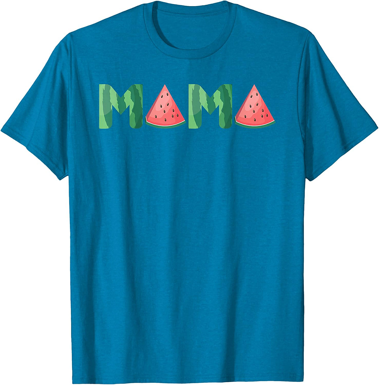 Watermelon Mama T-Shirt Sweet Summer Graphic Tee for Moms