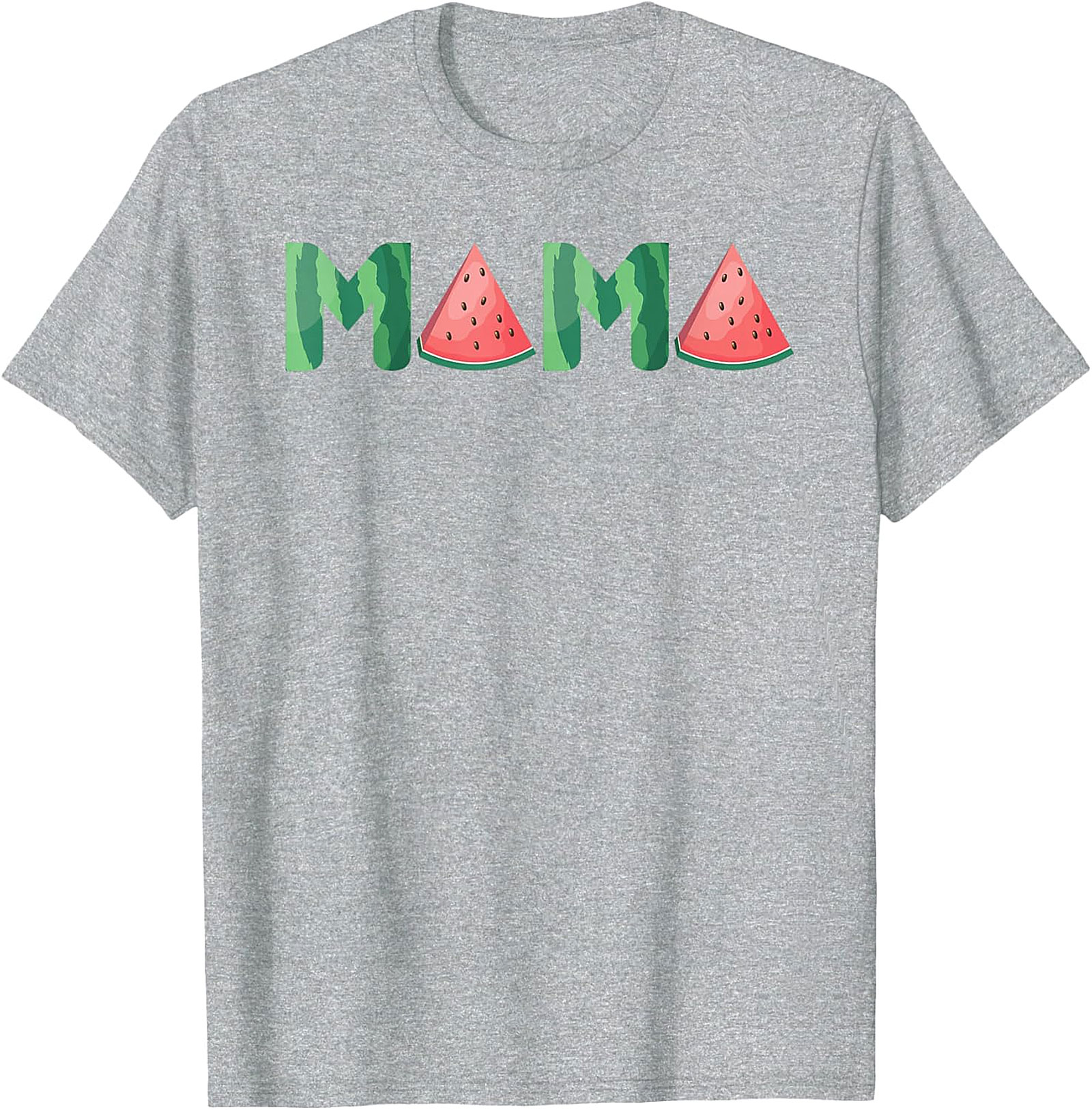 Watermelon Mama T-Shirt Sweet Summer Graphic Tee for Moms