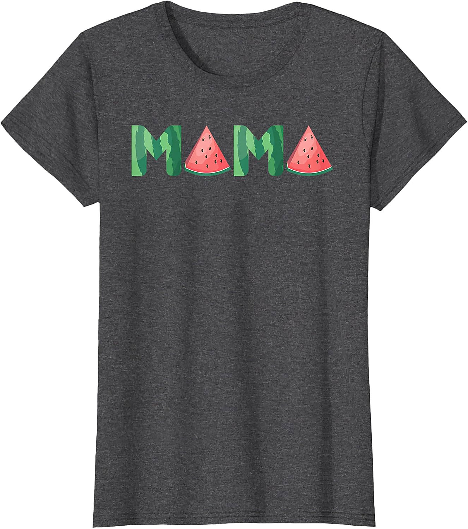 Watermelon Mama T-Shirt Sweet Summer Graphic Tee for Moms