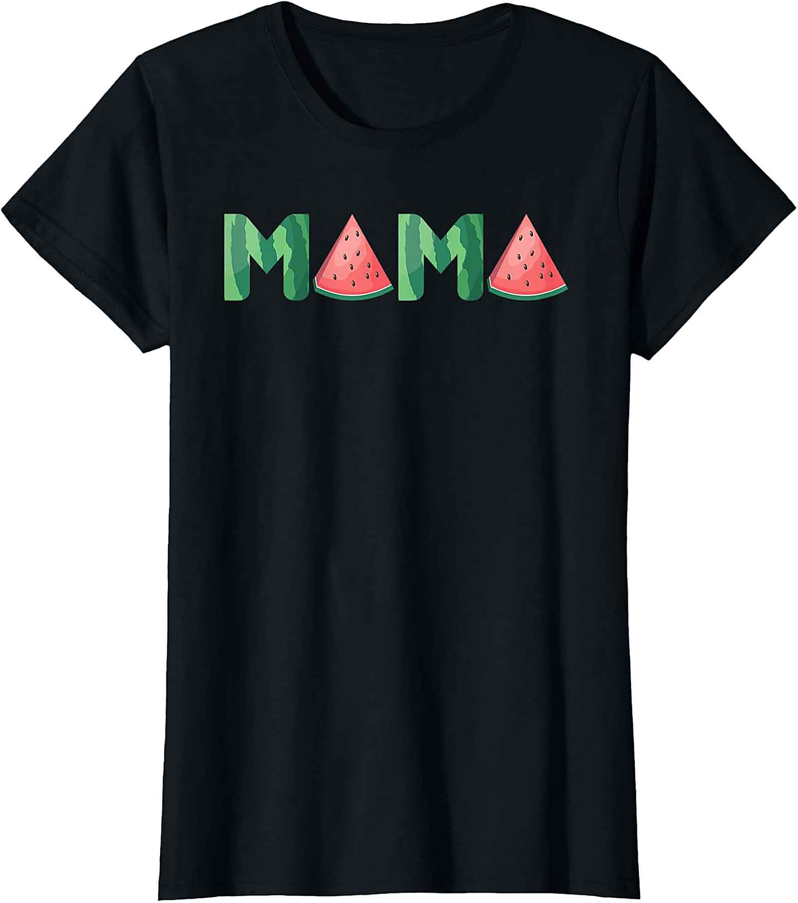 Watermelon Mama T-Shirt Sweet Summer Graphic Tee for Moms