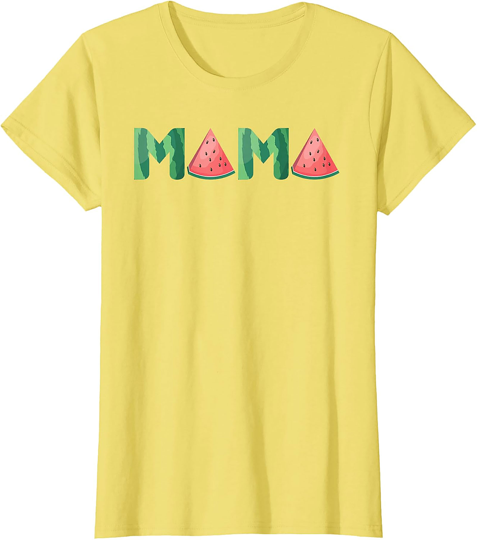 Watermelon Mama T-Shirt Sweet Summer Graphic Tee for Moms
