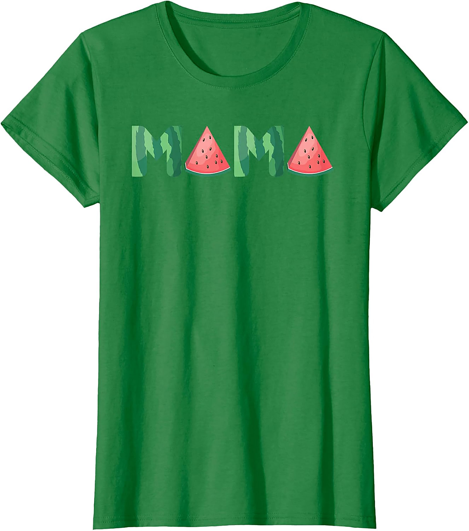 Watermelon Mama T-Shirt Sweet Summer Graphic Tee for Moms