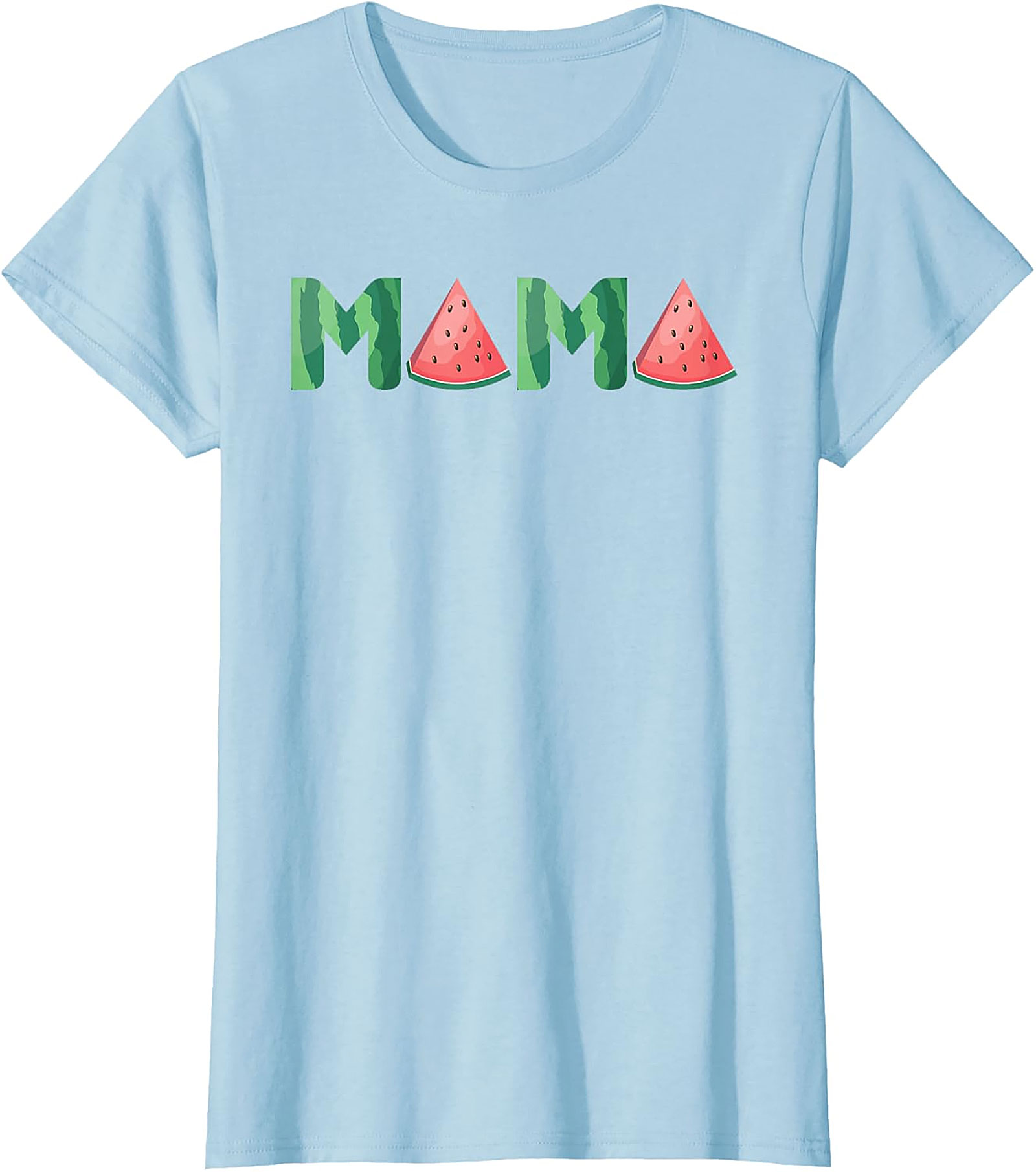 Watermelon Mama T-Shirt Sweet Summer Graphic Tee for Moms